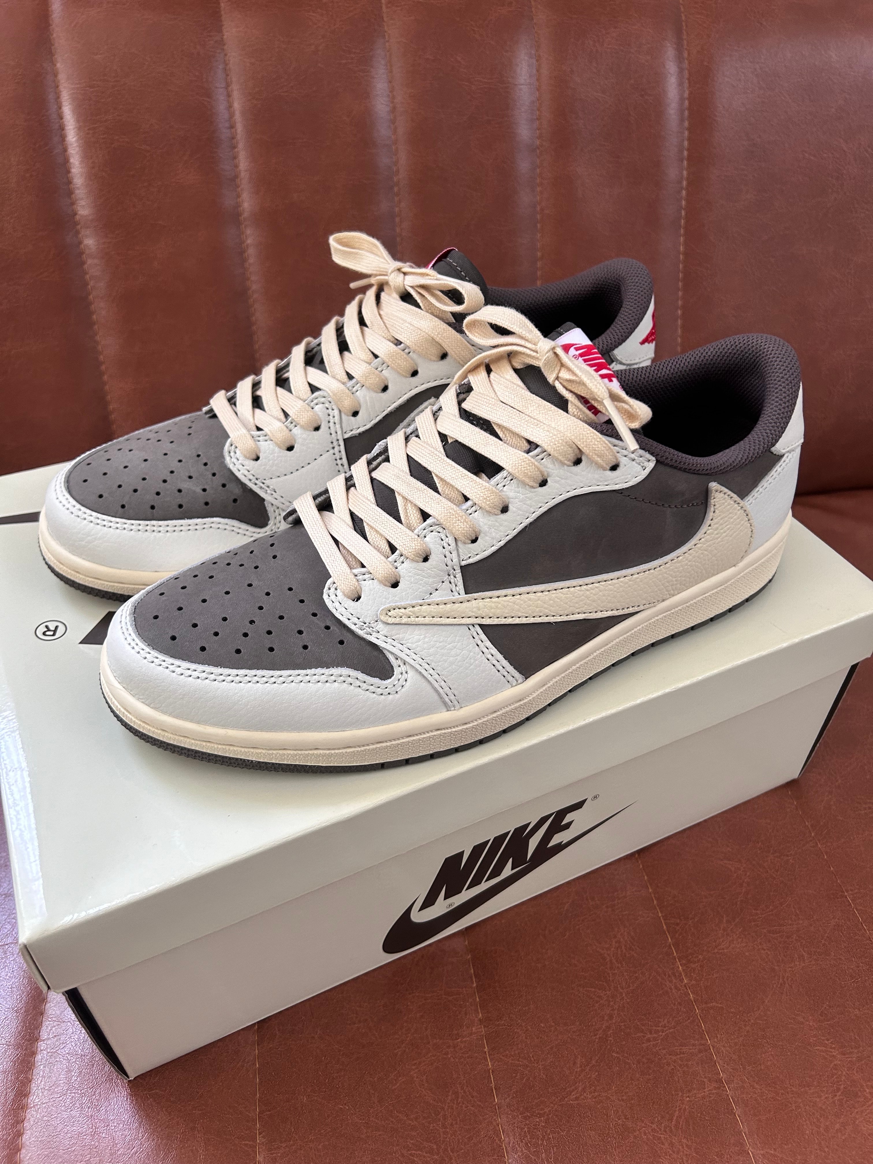 Travis Scott × Nike Air Jordan 1 Low OG SP "Reverse Mocha/Sail and Ridgerock"