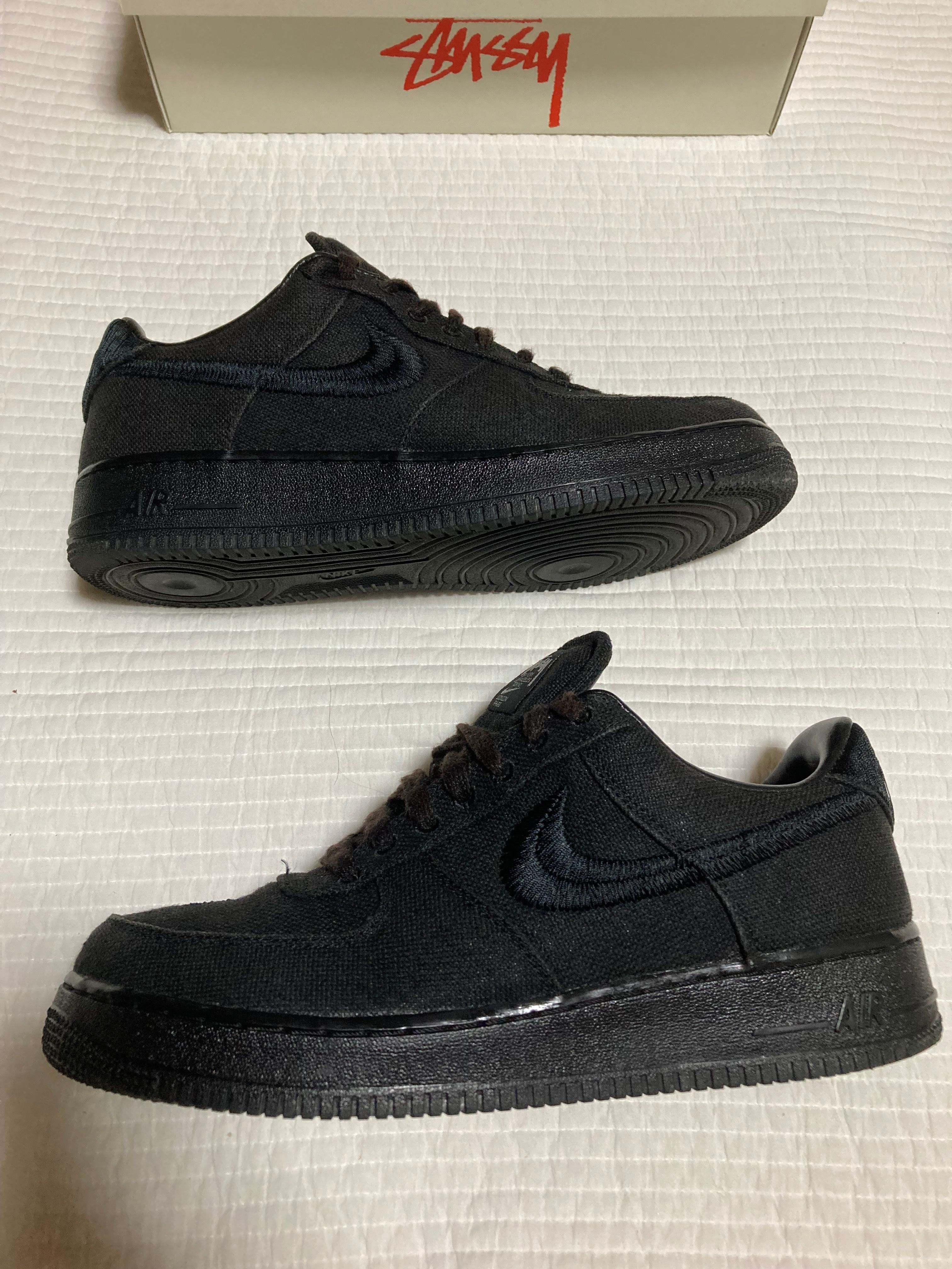 Stussy × Nike Air Force 1 Low "Triple Black"