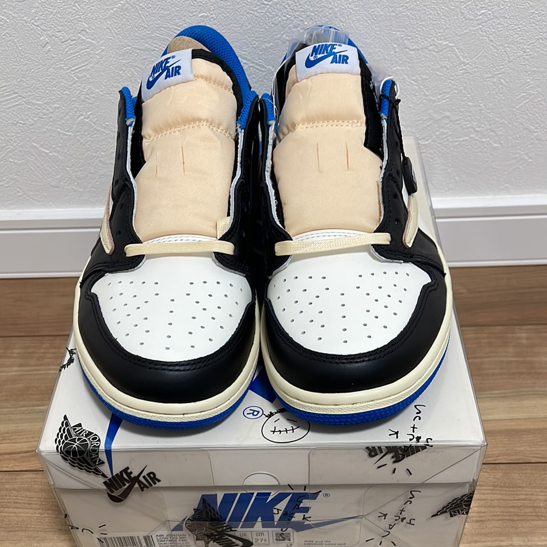 Travis Scott × fragment design × Nike Air Jordan 1 Low OG SP "Military Blue"