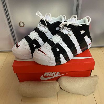 NIKE AIR MORE UPTEMPO "WHITE/BLACK/UNIVERSITY RED"(2020)