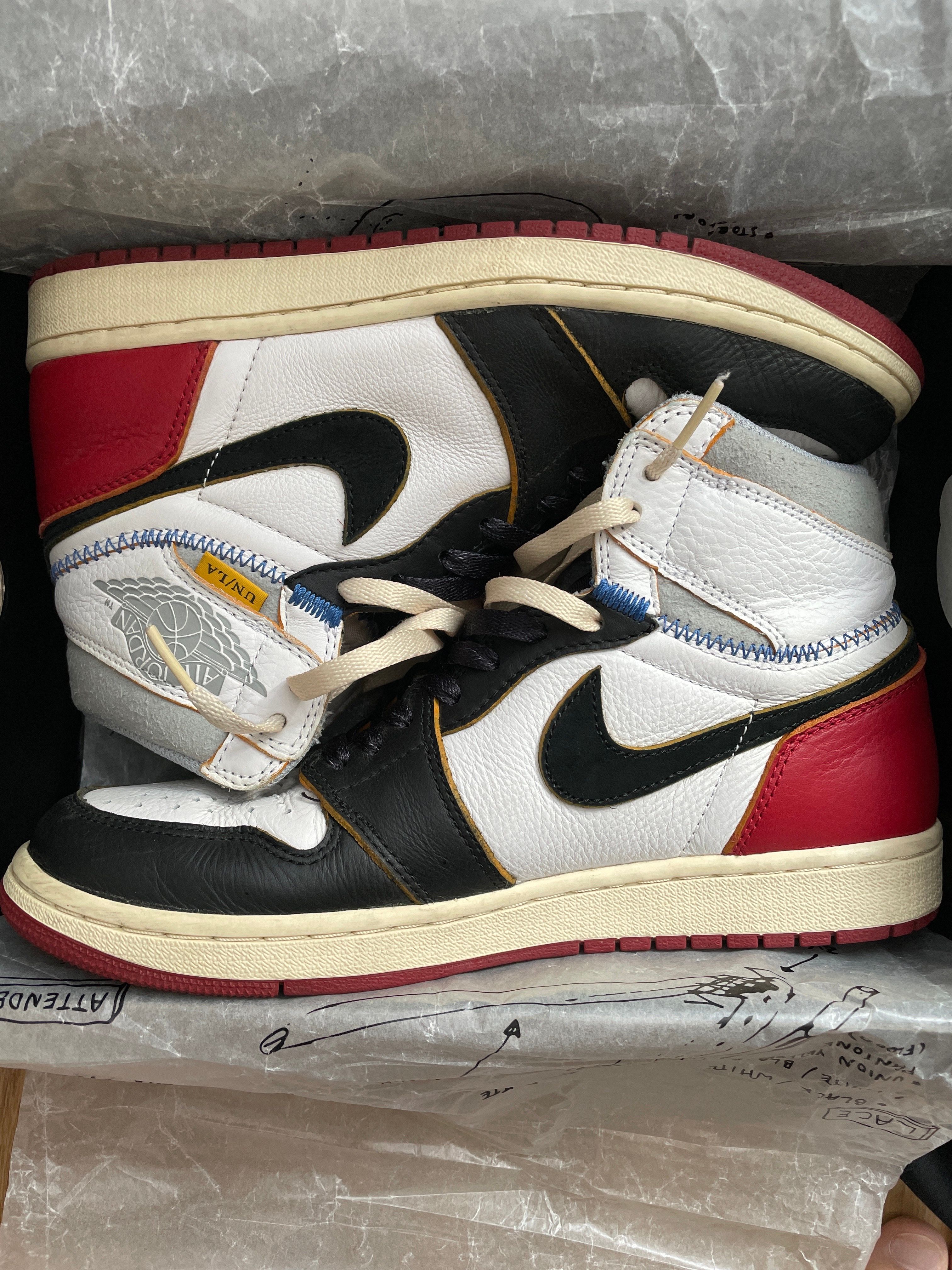 UNION × Nike Air Jordan 1 Retro High OG NRG "Varsity Red/Wolf Grey"