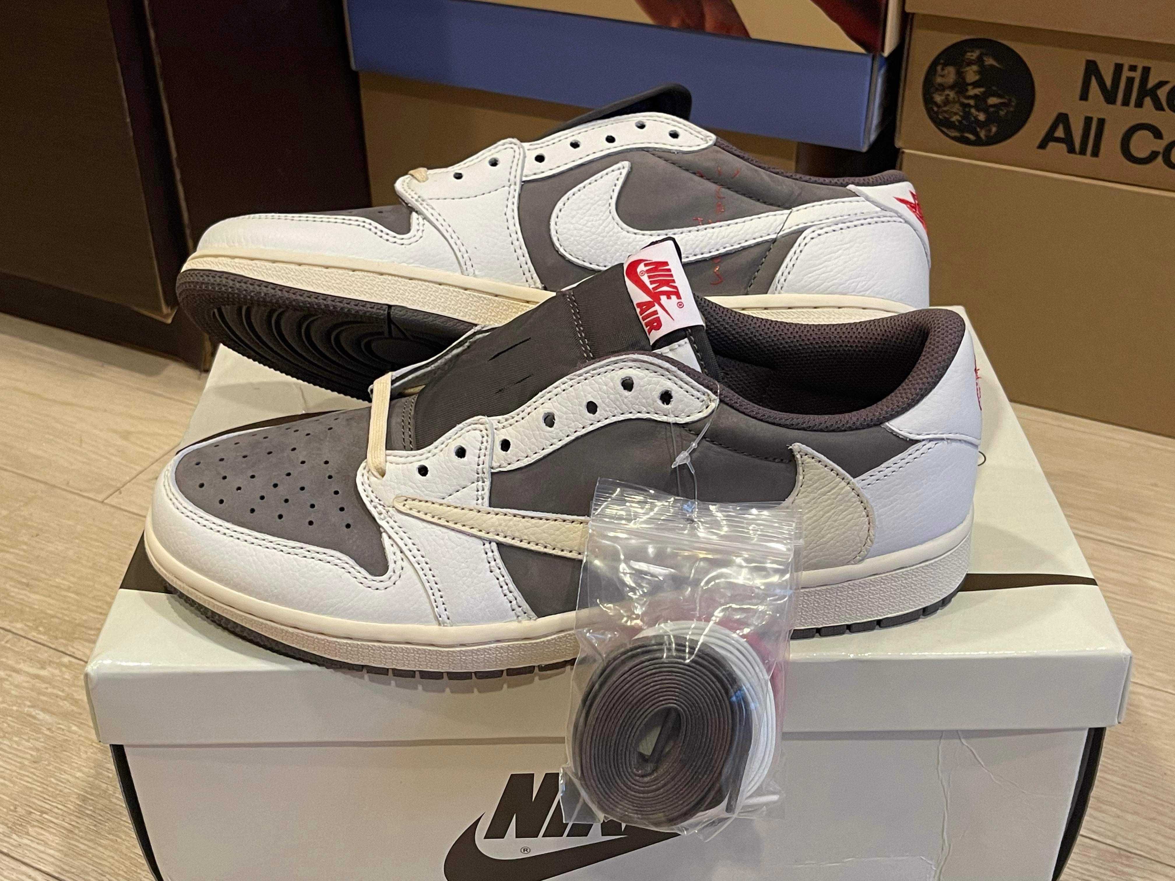 Travis Scott × Nike Air Jordan 1 Low OG SP "Reverse Mocha/Sail and Ridgerock"