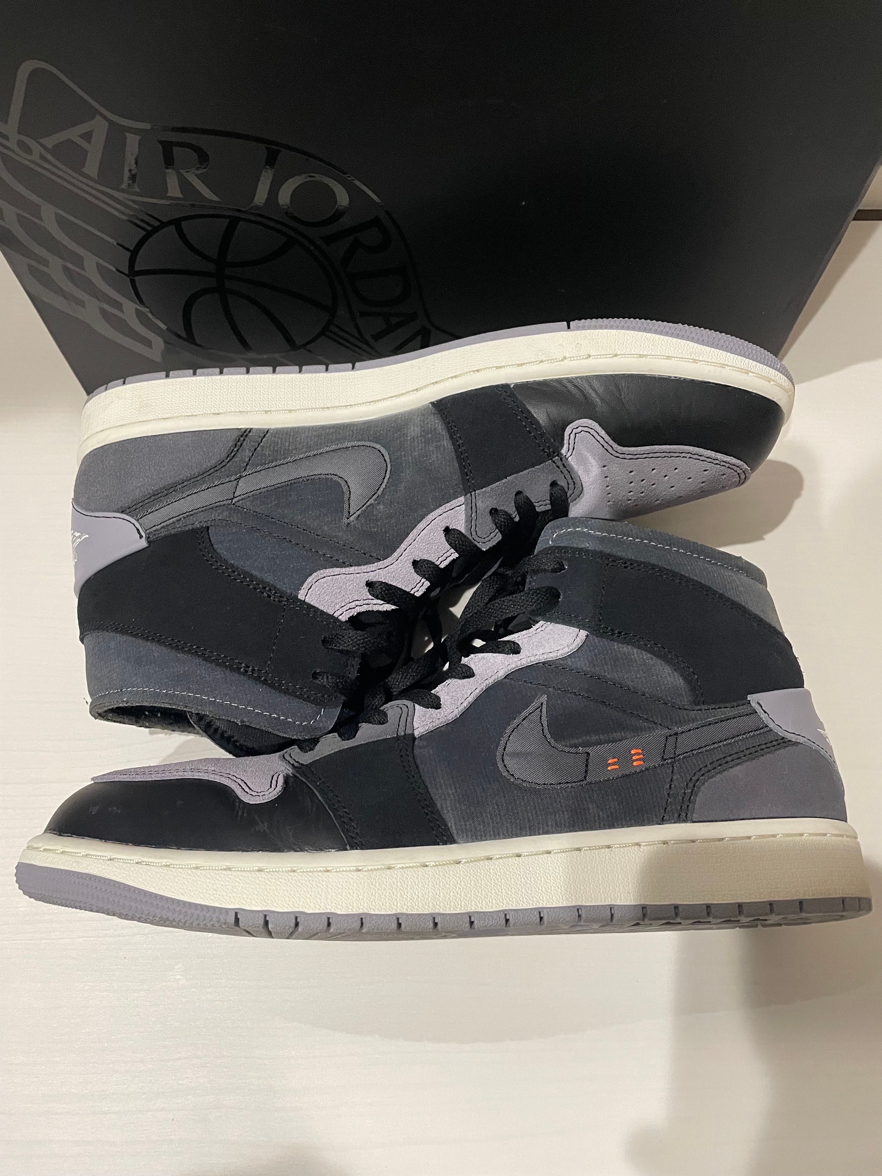 Nike Air Jordan 1 Mid CRAFT "Inside Out/Black/Grey"
