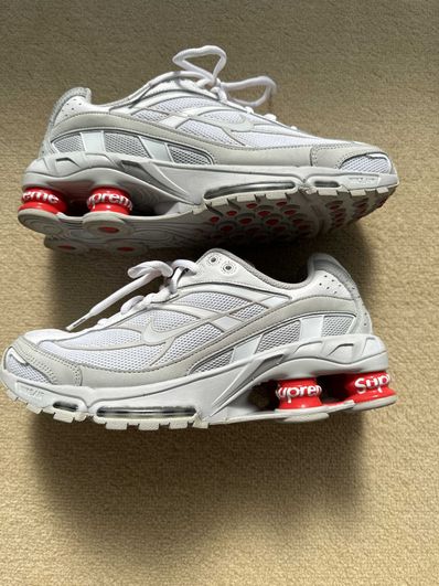 Supreme × Nike Shox Ride 2 "White/Grey Fog/Flat Platinum"