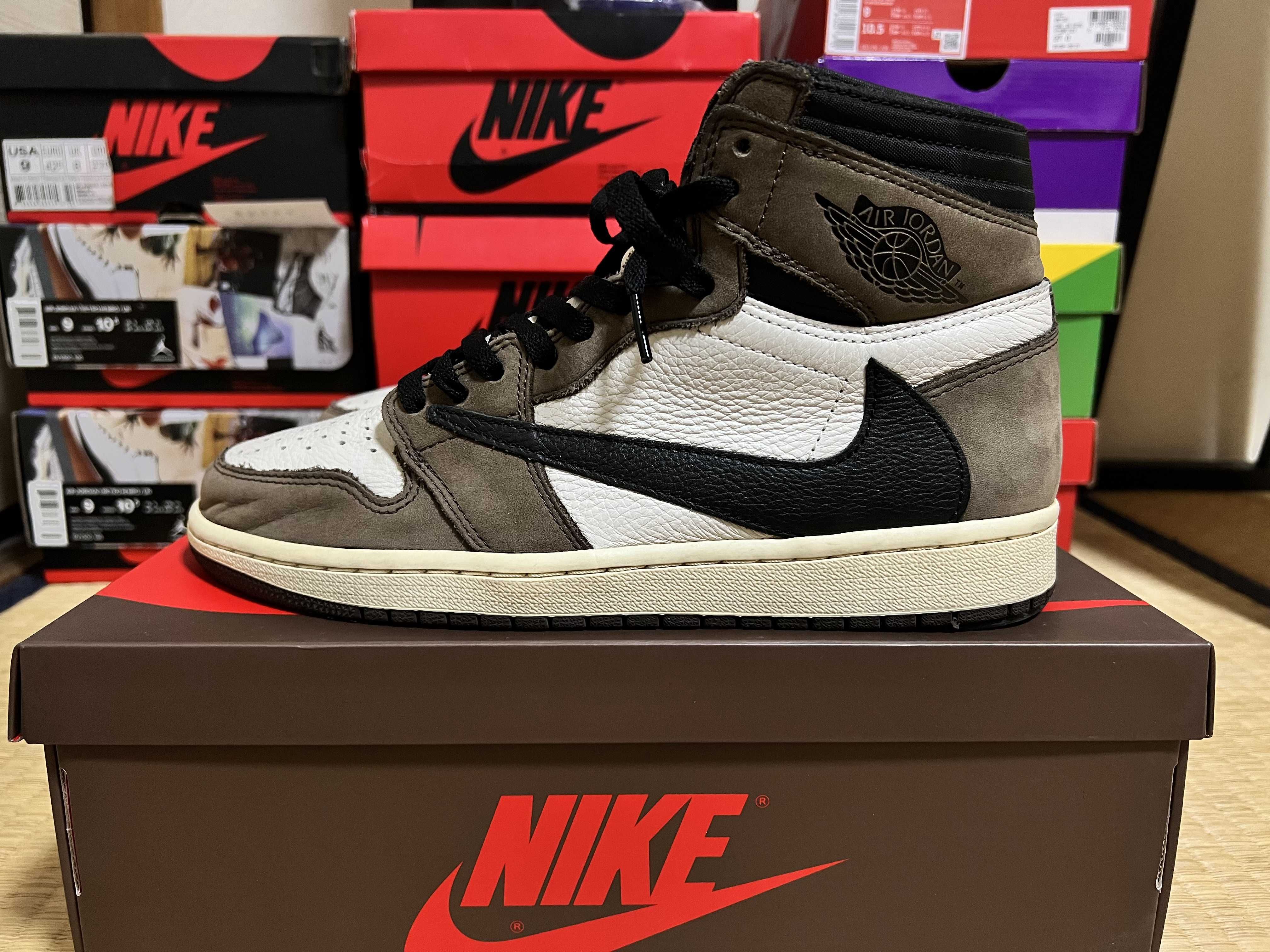 Travis Scott × Nike Air Jordan 1 Retro High OG TS SP "Sail/Dark Mocha"