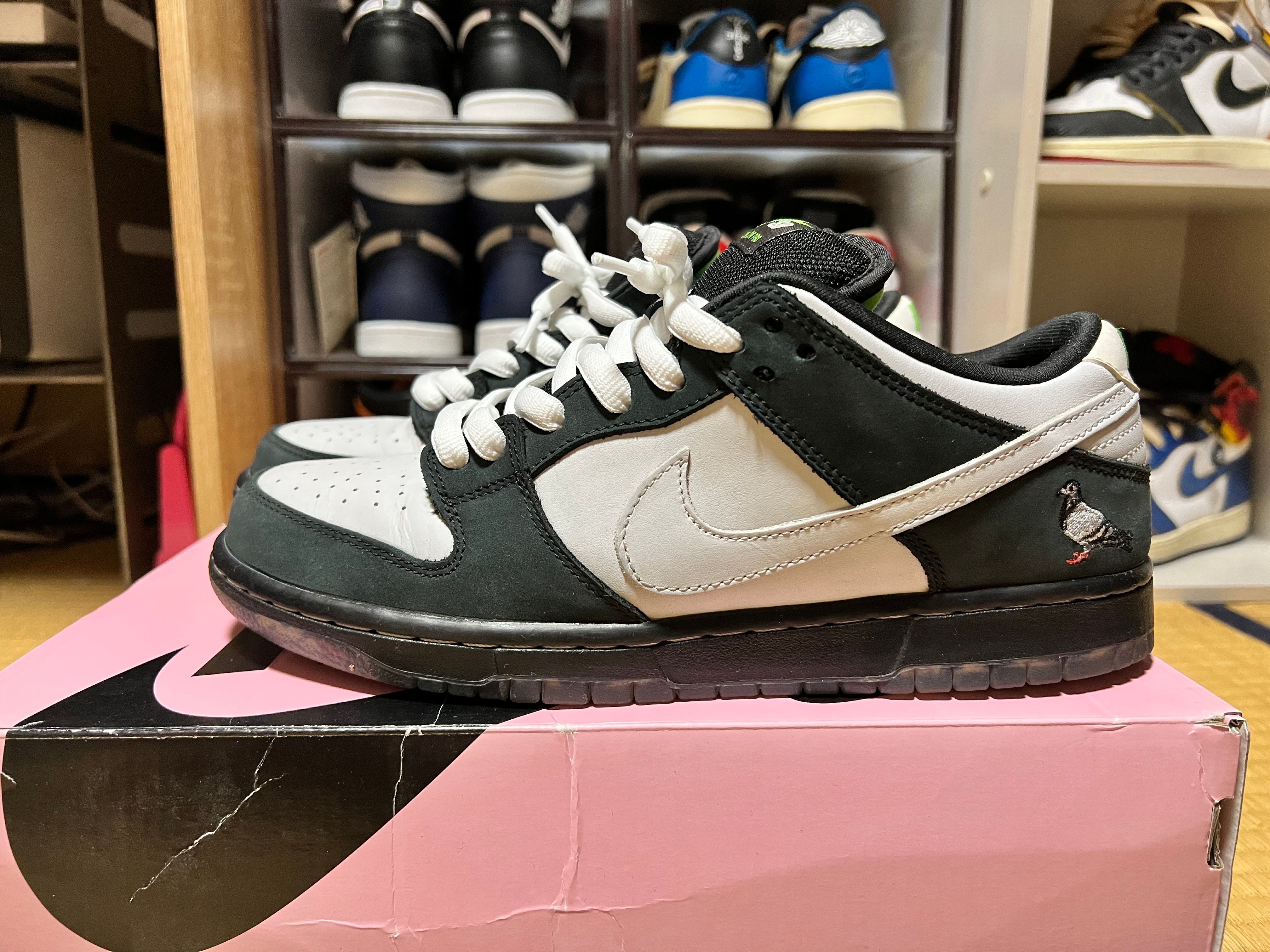 STAPLE × Nike SB Dunk Low "Pigeon Black/White"