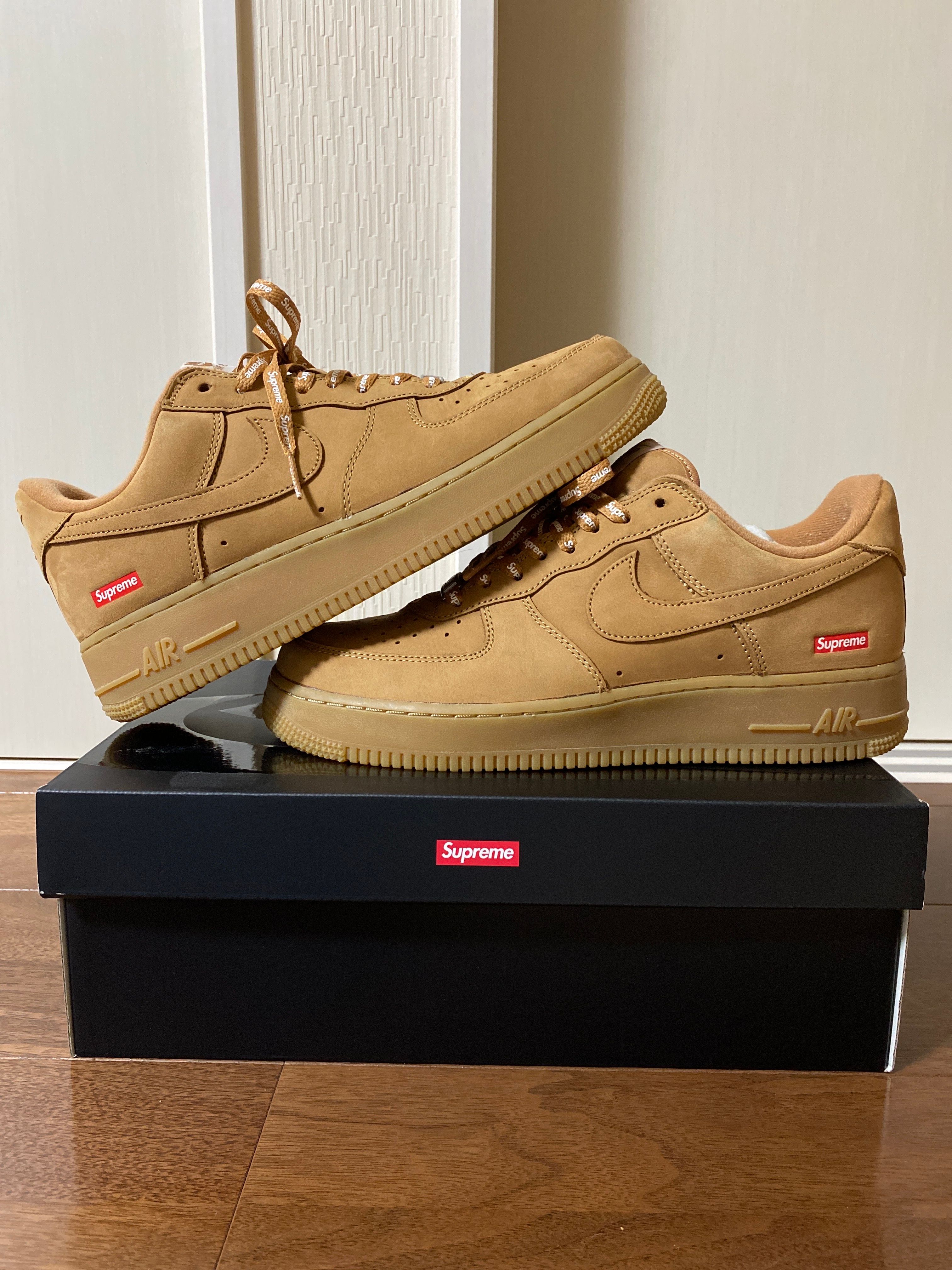 Supreme × Nike Air Force 1 Low "Flax/Wheat"