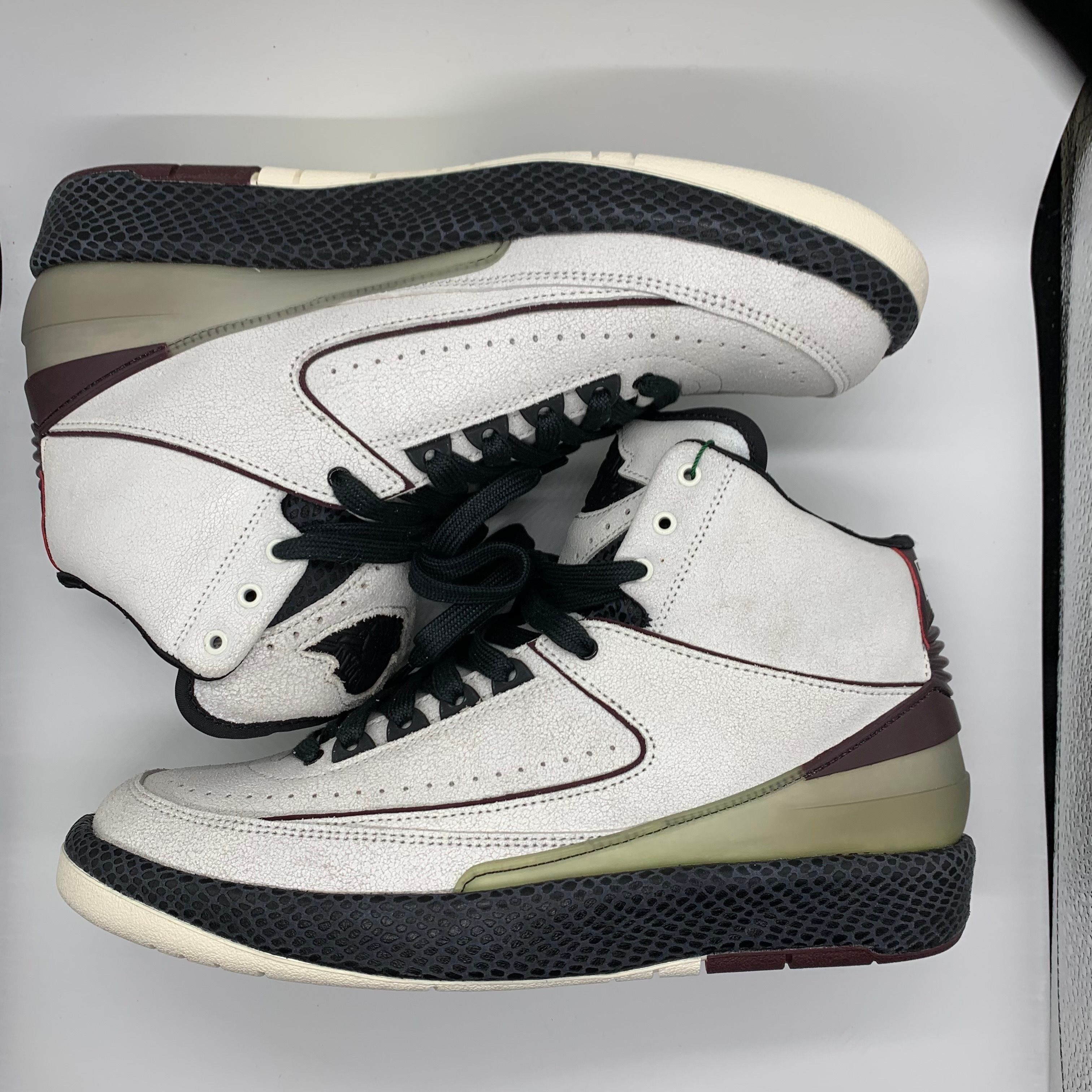 A Ma Maniere × Nike Air Jordan 2 "Airness/Sail and Burgundy"