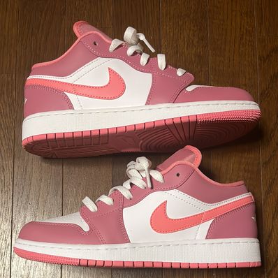 Nike GS Air Jordan 1 Low "Desert Berry/White/Coral Chalk"