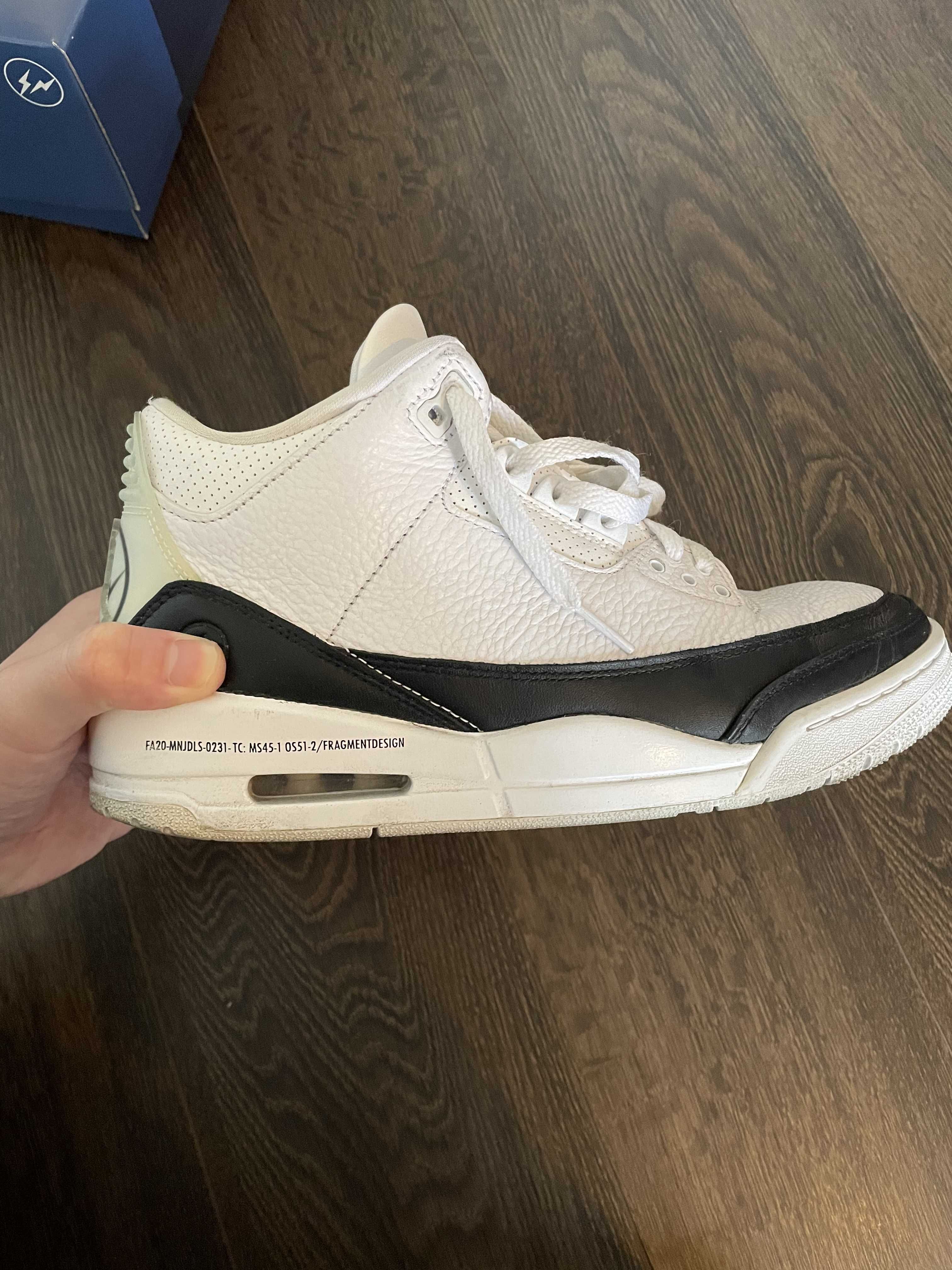Fragment × Nike Air Jordan 3 "White/Black"