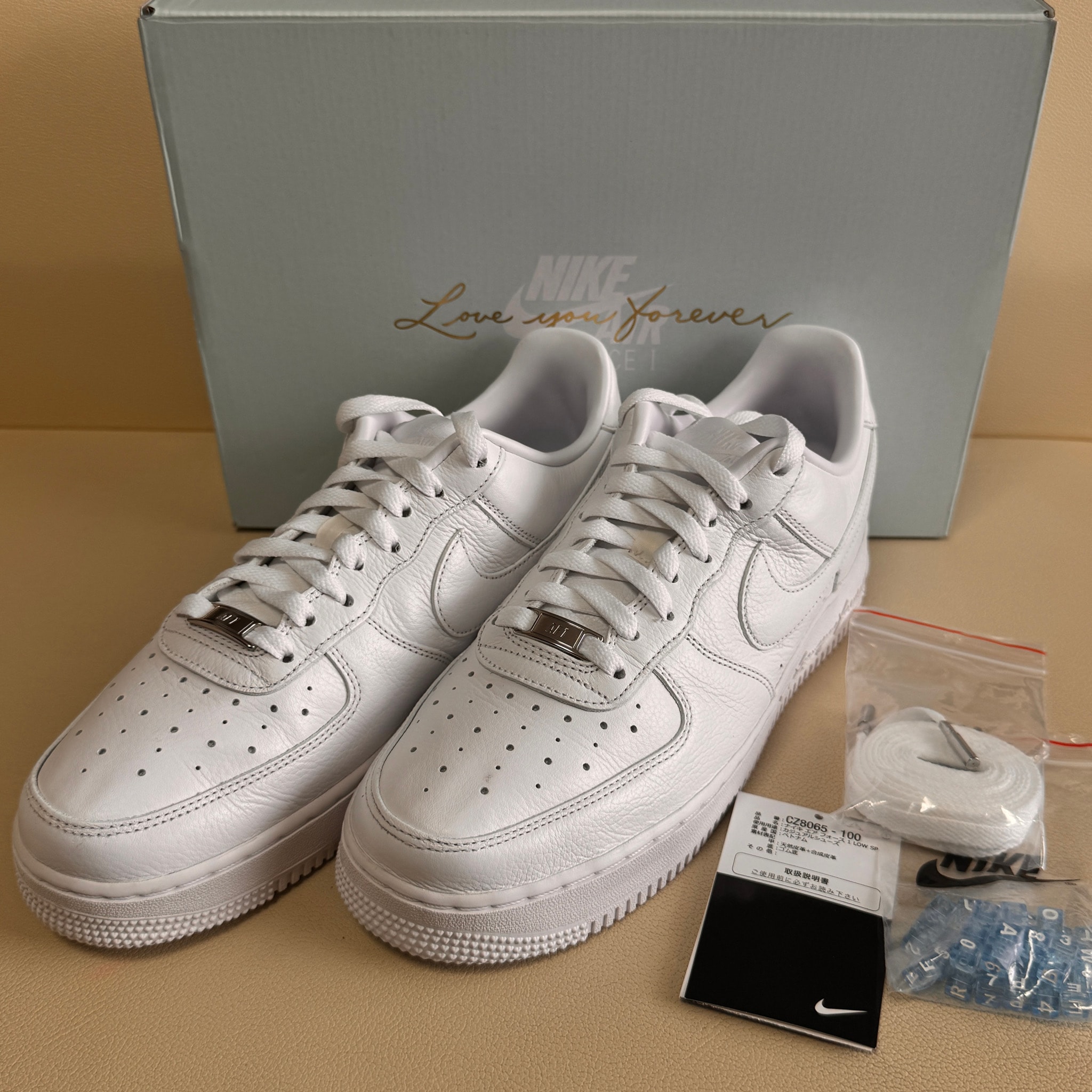 Drake NOCTA × Nike Air Force 1 Low Love You Forver "White"