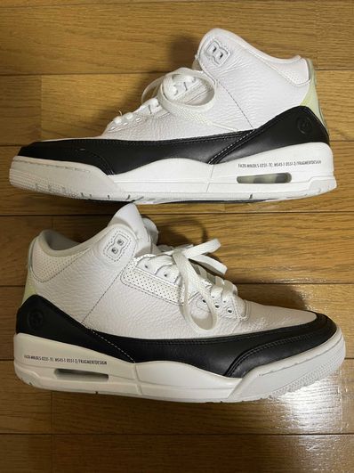 Fragment × Nike Air Jordan 3 "White/Black"