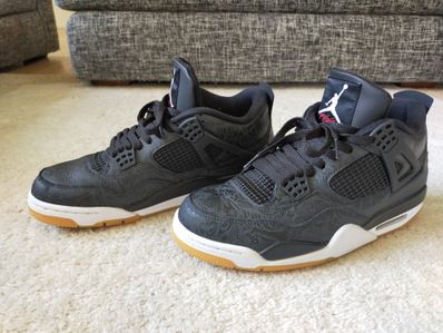 Nike Air Jordan 4 Retro "Laser Black/Gum"