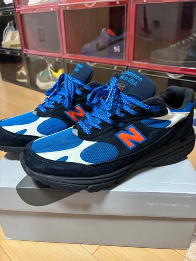 KITH × New Balance 993 Madison Square Garden "Navy/Princess Blue"