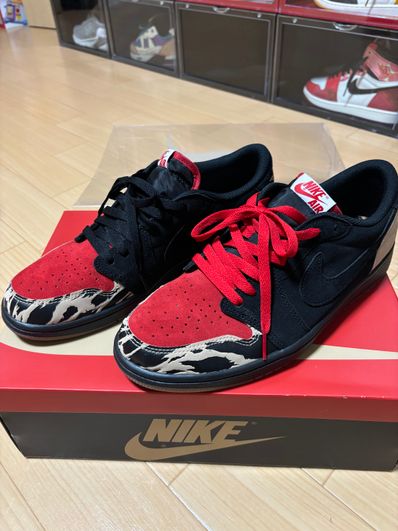 Sole Fly × Nike Air Jordan 1 Low "Black and Sport Red"