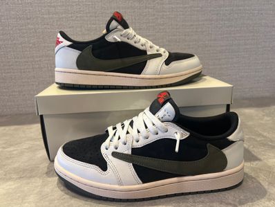 Travis Scott × Nike Women's Air Jordan 1 Low OG "Medium Olive"