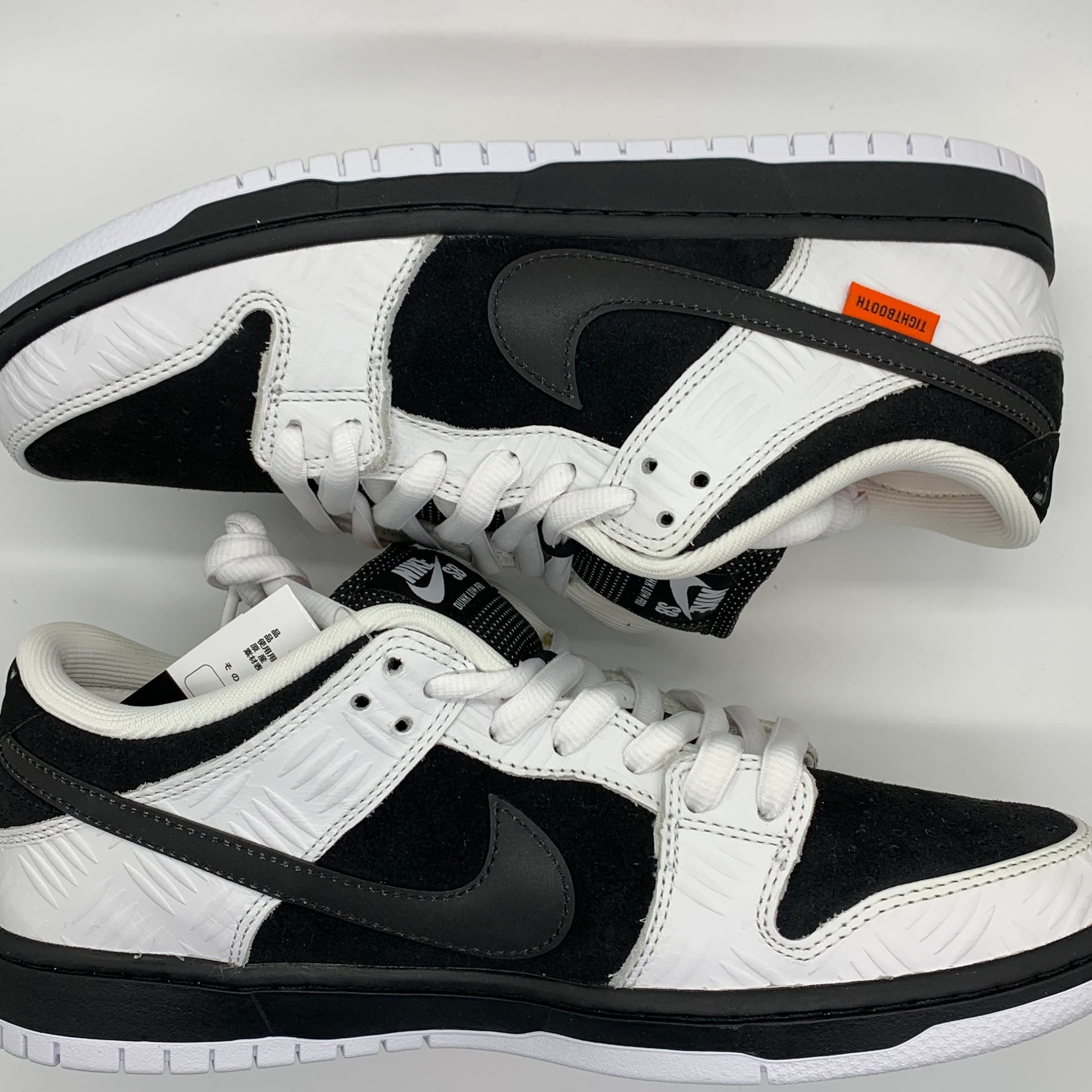 TIGHTBOOTH × Nike SB Dunk Low Pro QS "Black and White"