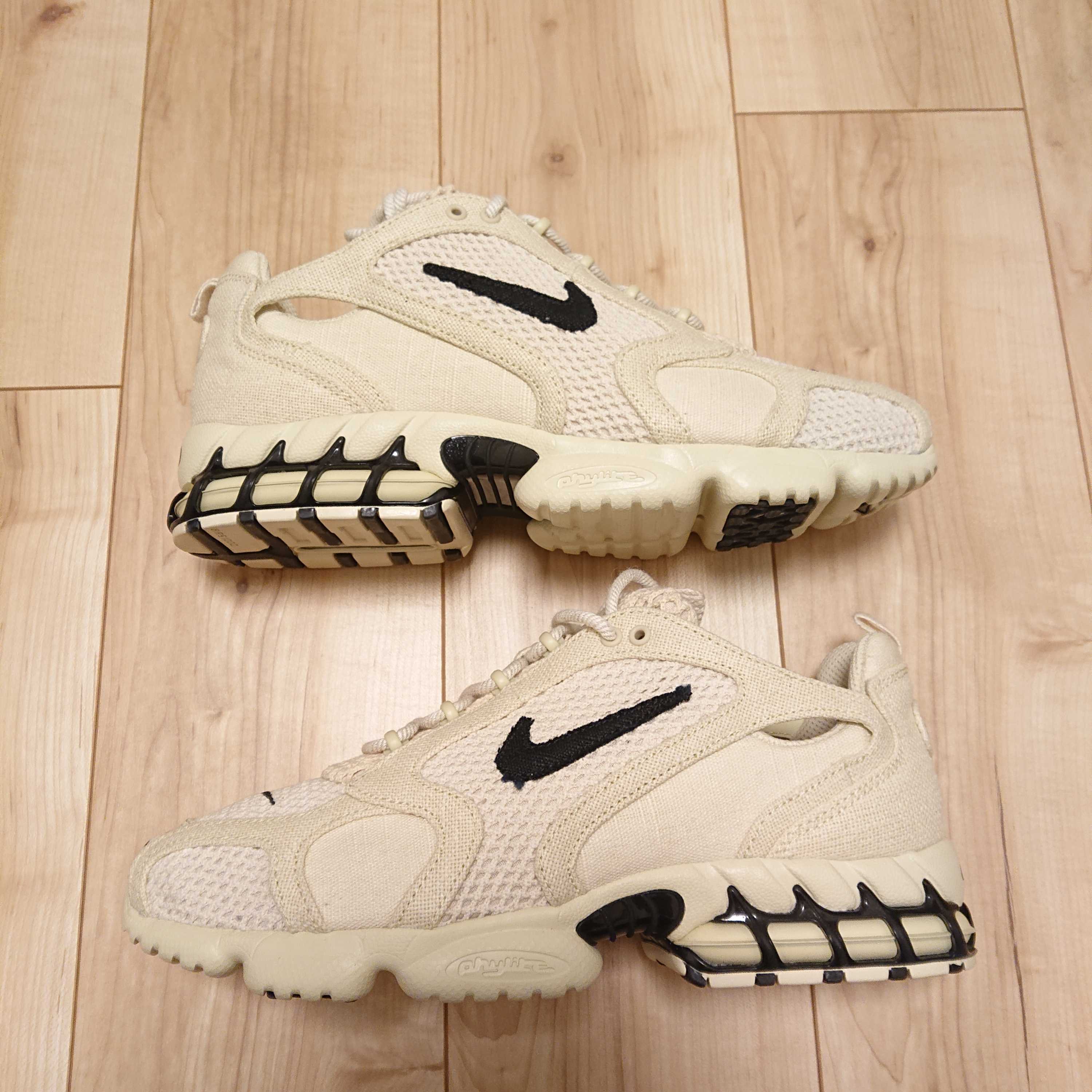 Stussy × Nike Air Zoom Spiridon CG 2 "Fossil/Black"