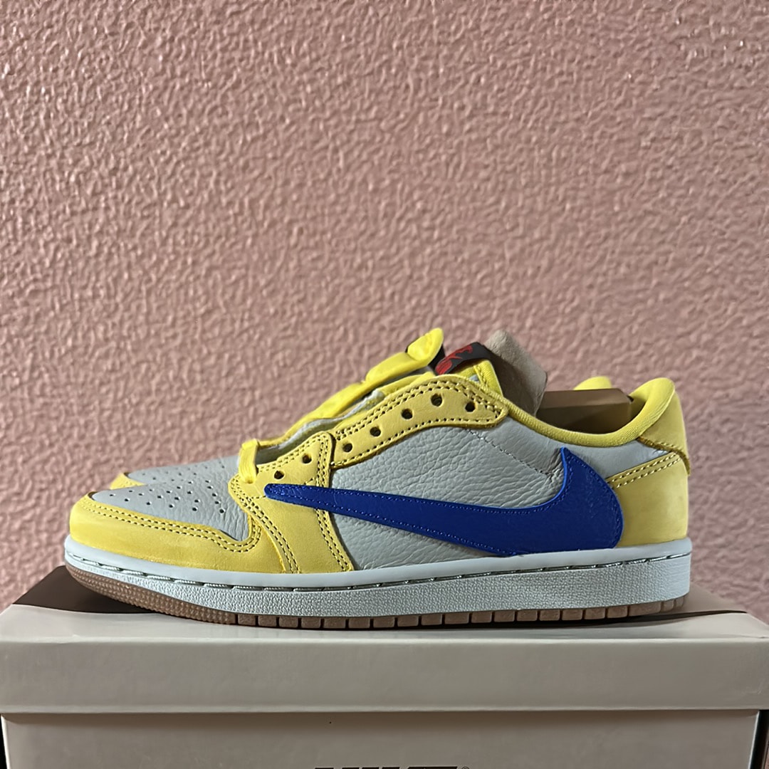 Travis Scott × Nike Women's Air Jordan 1 Retro Low OG "Canary"