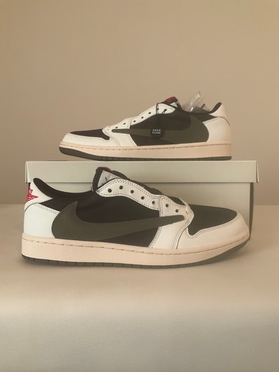 Travis Scott × Nike Women's Air Jordan 1 Low OG "Medium Olive"