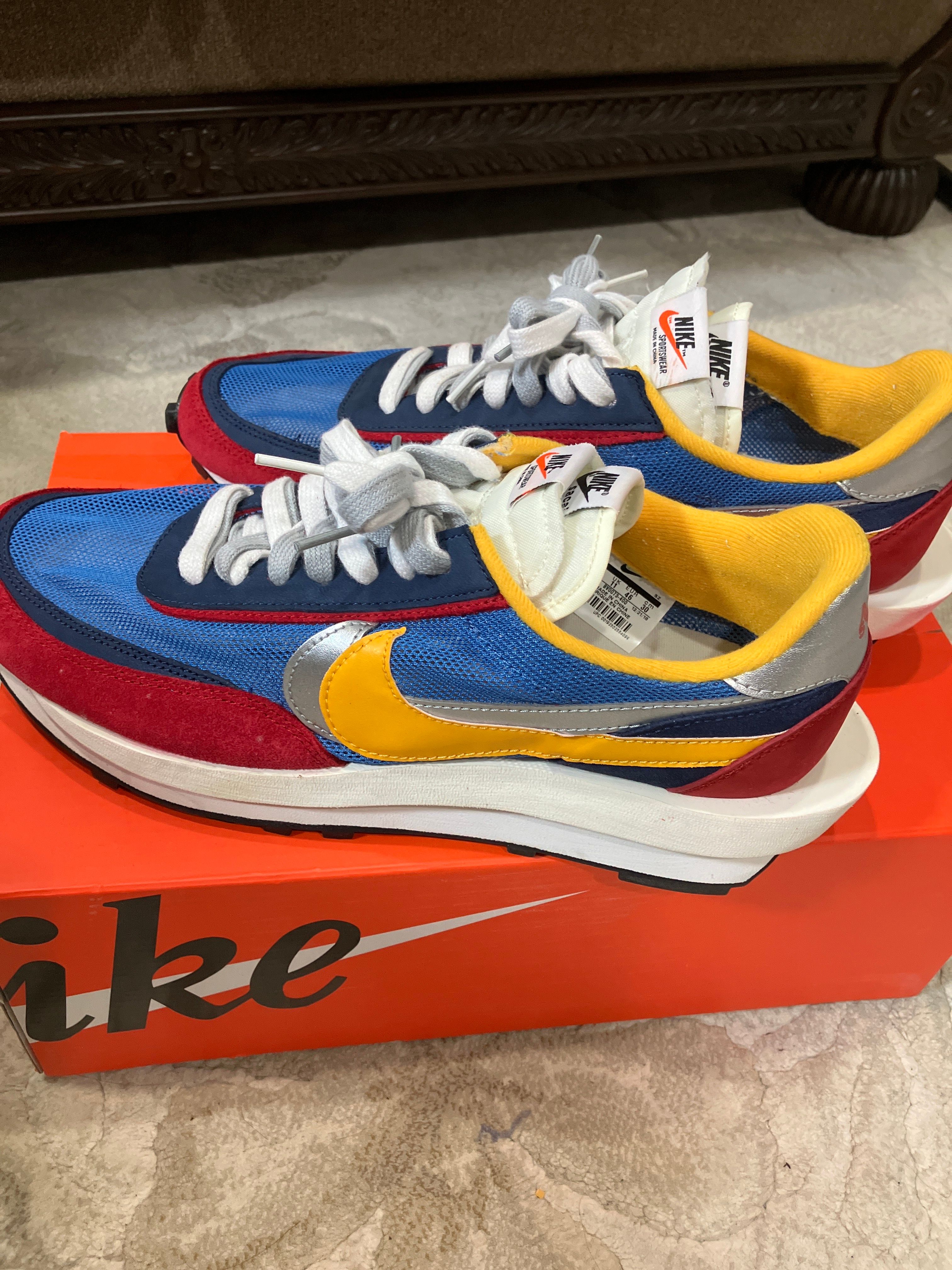 sacai × Nike LDV Waffle "Red/Blue"