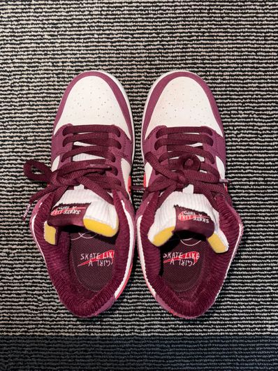 Skate Like a Girl × Nike SB Dunk Low Pro "Dark Beetroot"