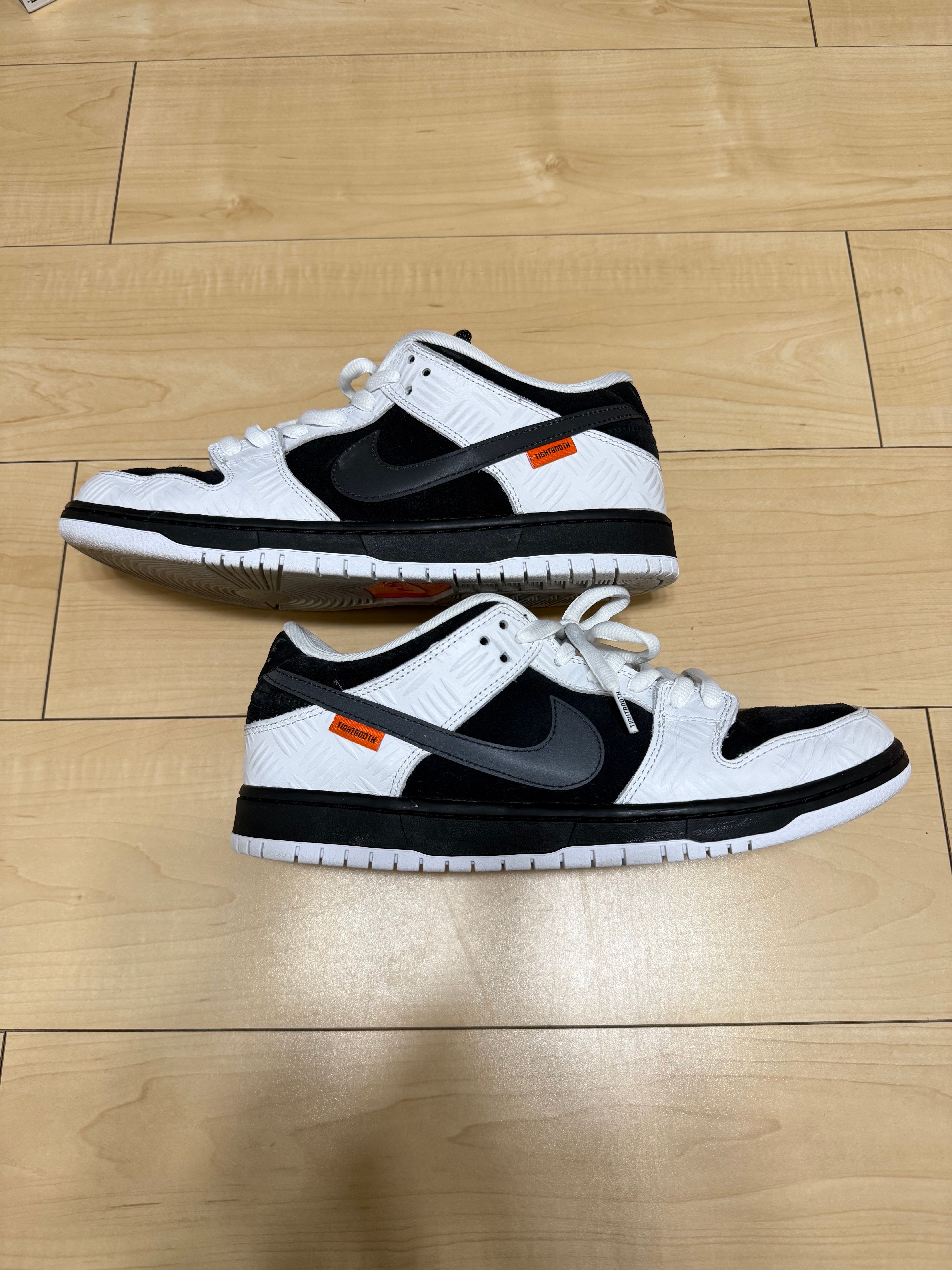 TIGHTBOOTH × Nike SB Dunk Low Pro QS "Black and White"
