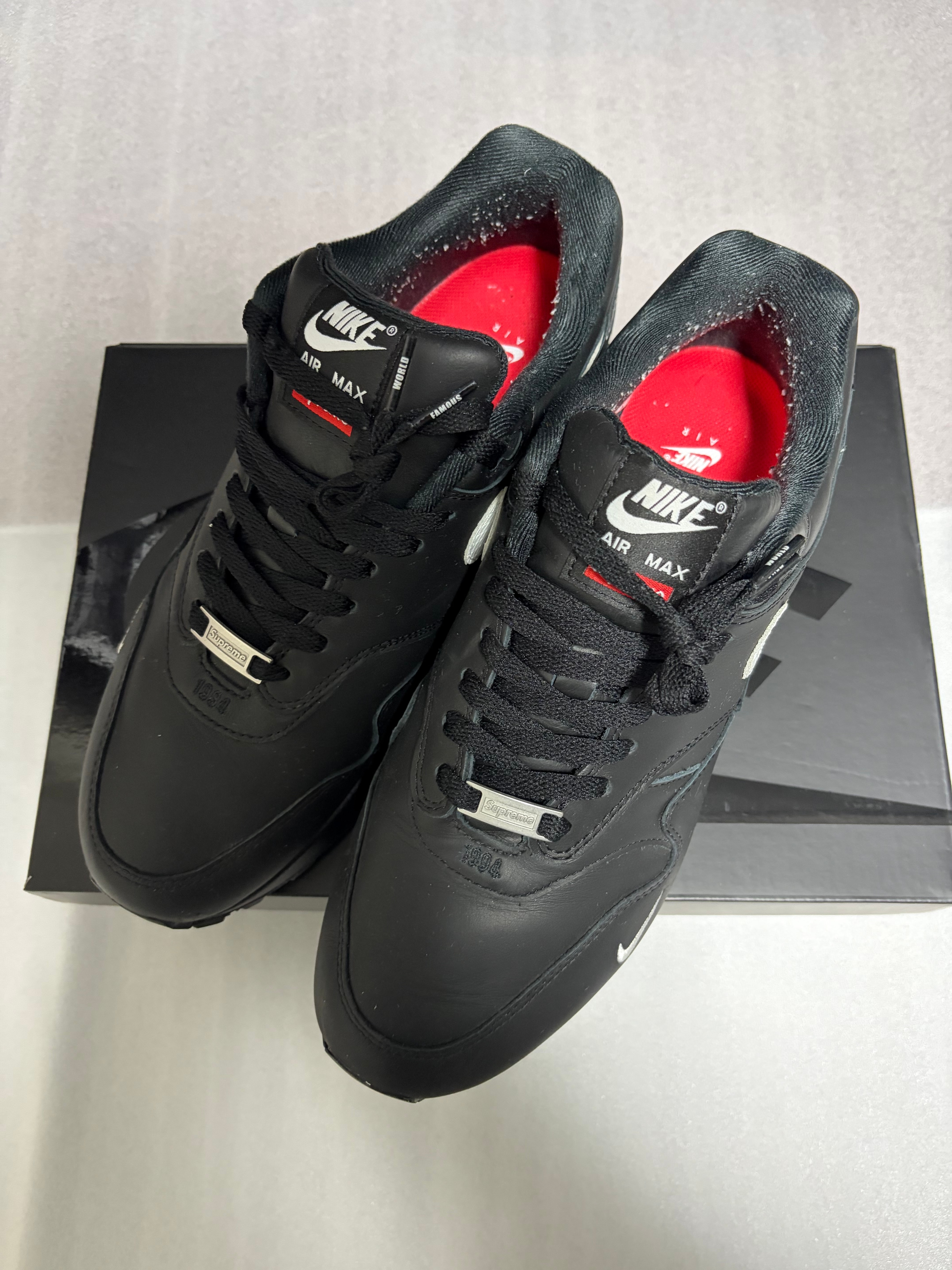 シュプリーム × ナイキ エアマックス1 '87 SP "ブラック" (25SS ウィーク4)