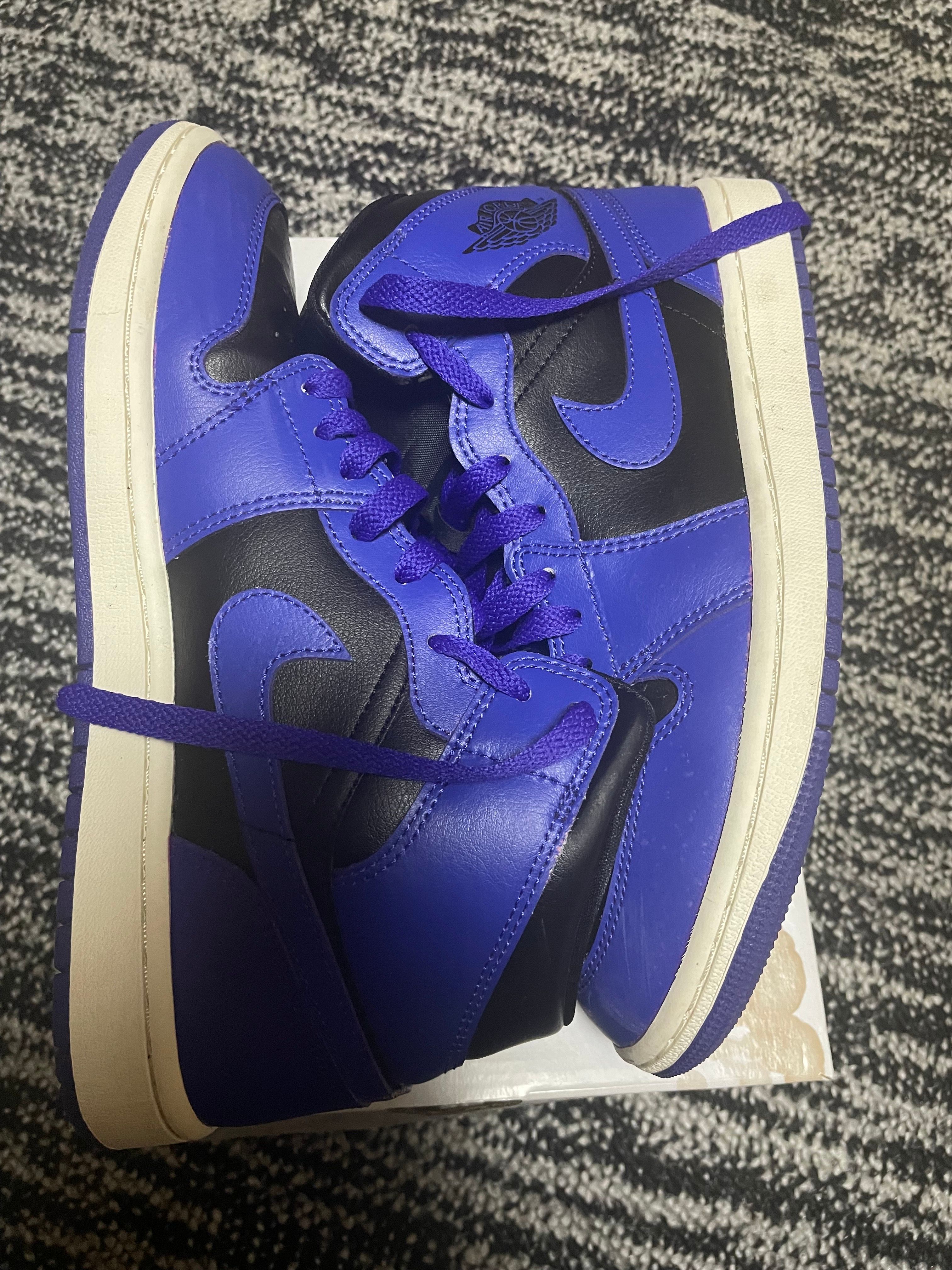 Nike Women's Air Jordan 1 Mid "Purple and Black" 