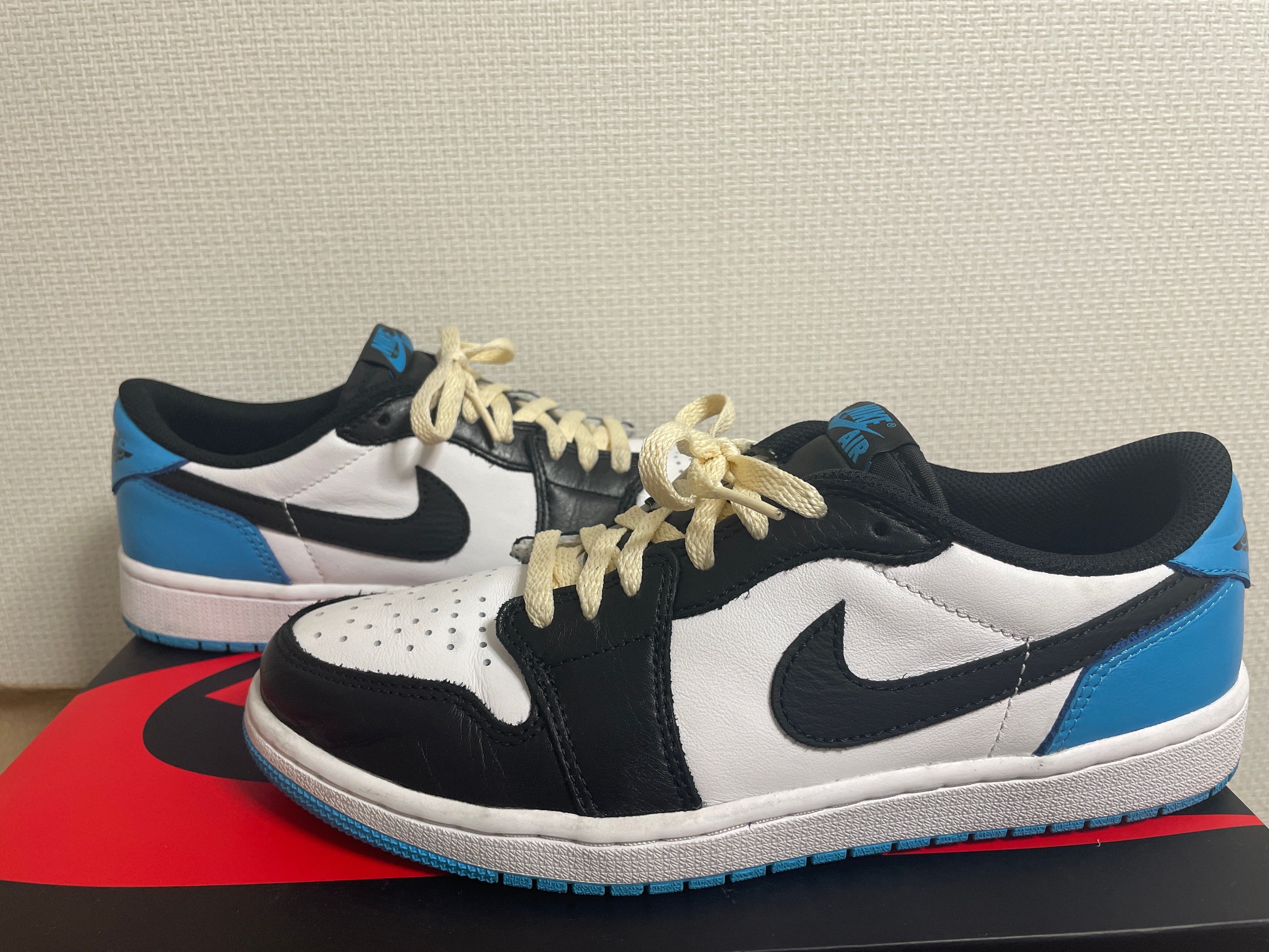 Nike Air Jordan 1 Low OG "Black and Dark Powder Blue/UNC"