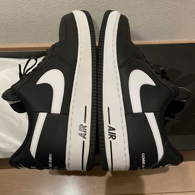 Supreme × COMME des GARCONS SHIRT × Nike Air Force 1 Low "Black/White" (2018)
