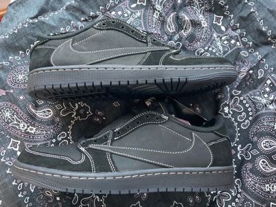 Travis Scott × Nike Air Jordan 1 Low OG SP "Black Phantom"
