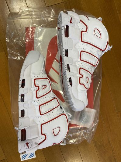 NIKE AIR MORE UPTEMPO "WHITE/VARSITY RED" (2021)