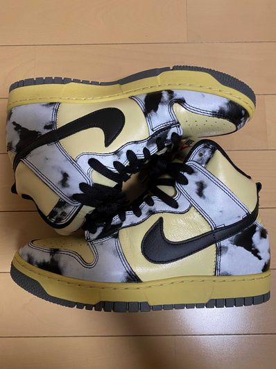 Nike Dunk High "Black Acid Wash"