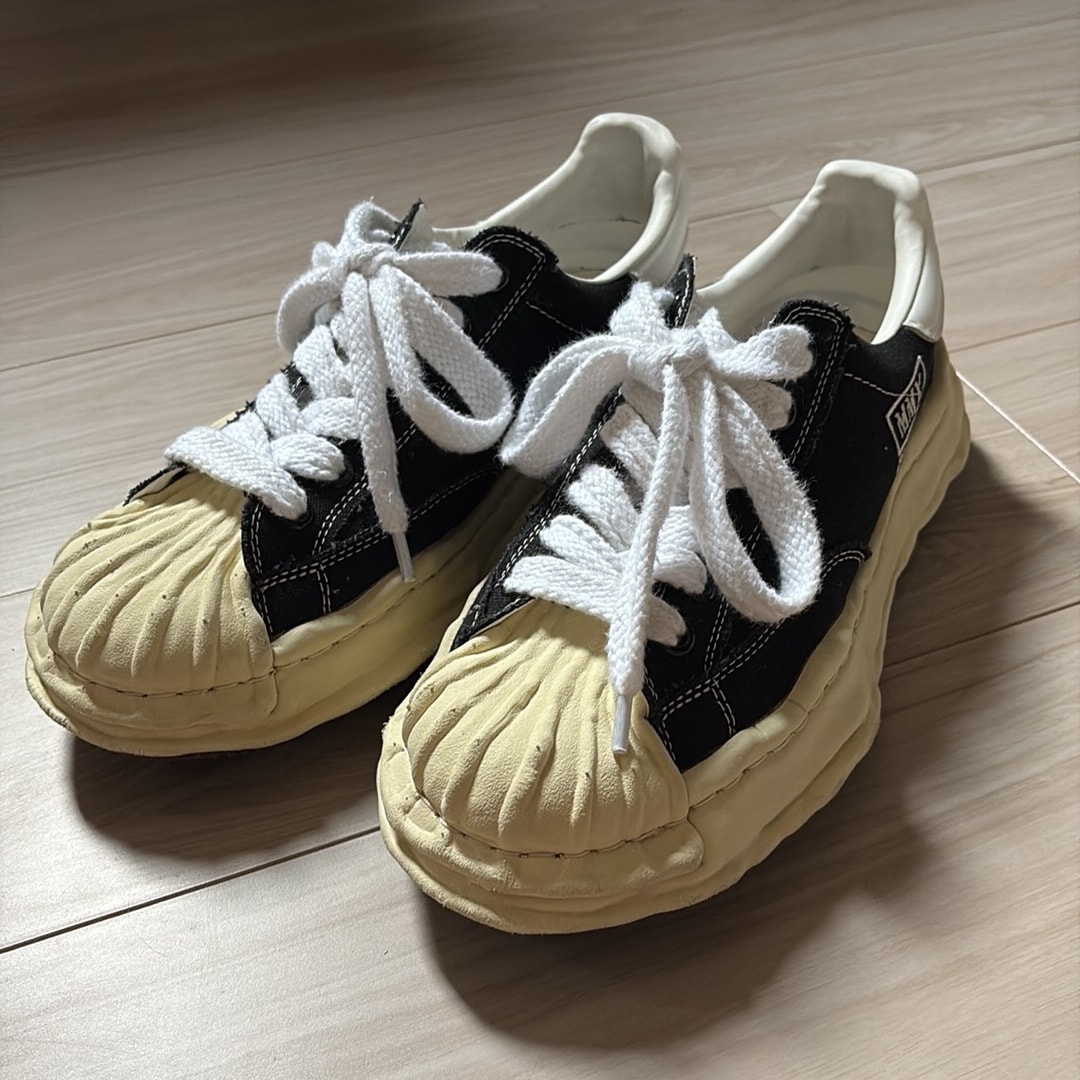 Maison MIHARA YASUHIRO BLAKEY VL OG Sole Canvas Low-top Sneaker "Black"
