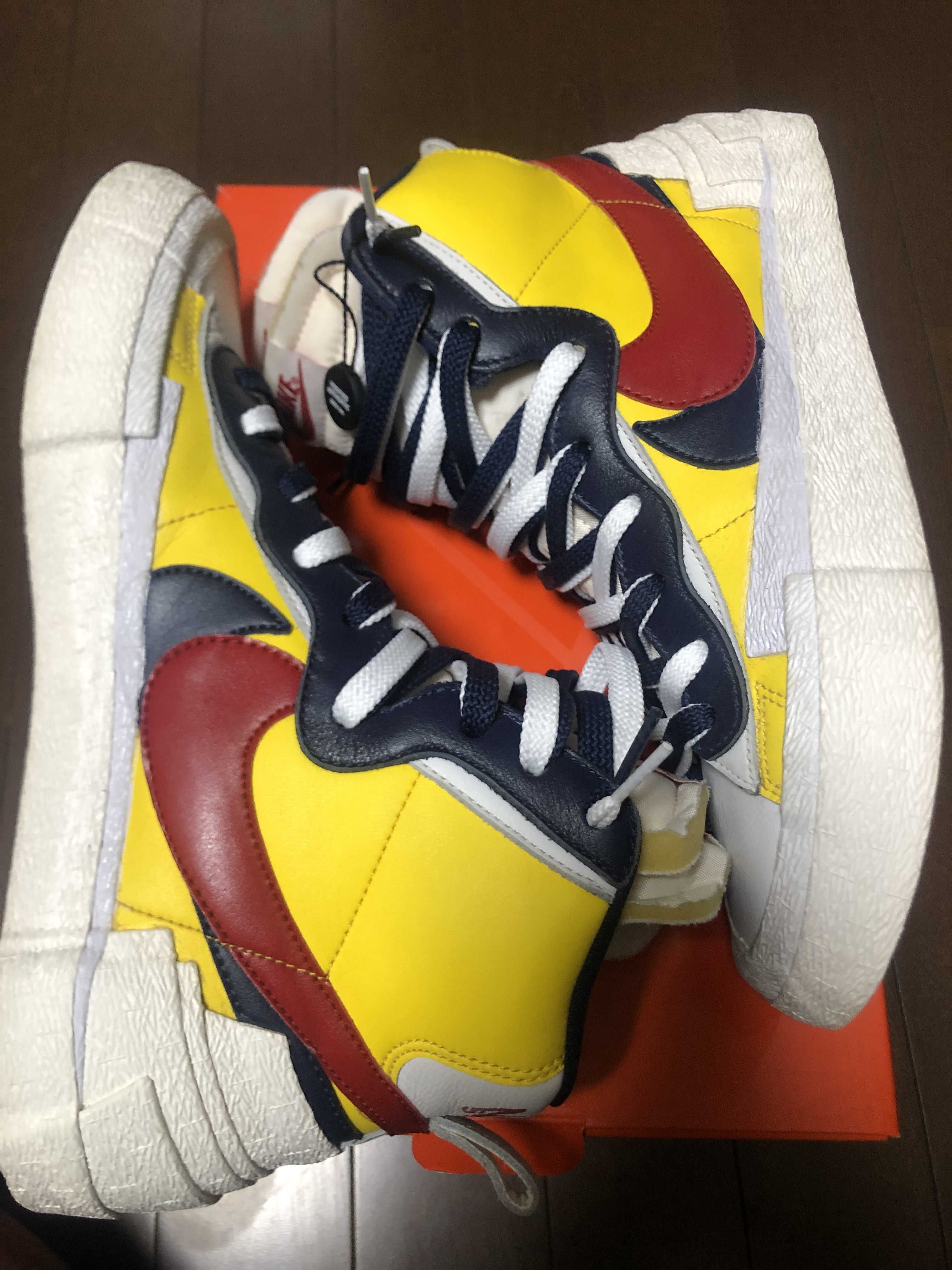 sacai × Nike Blazer Mid "Varsity Maize/Varsity Red"