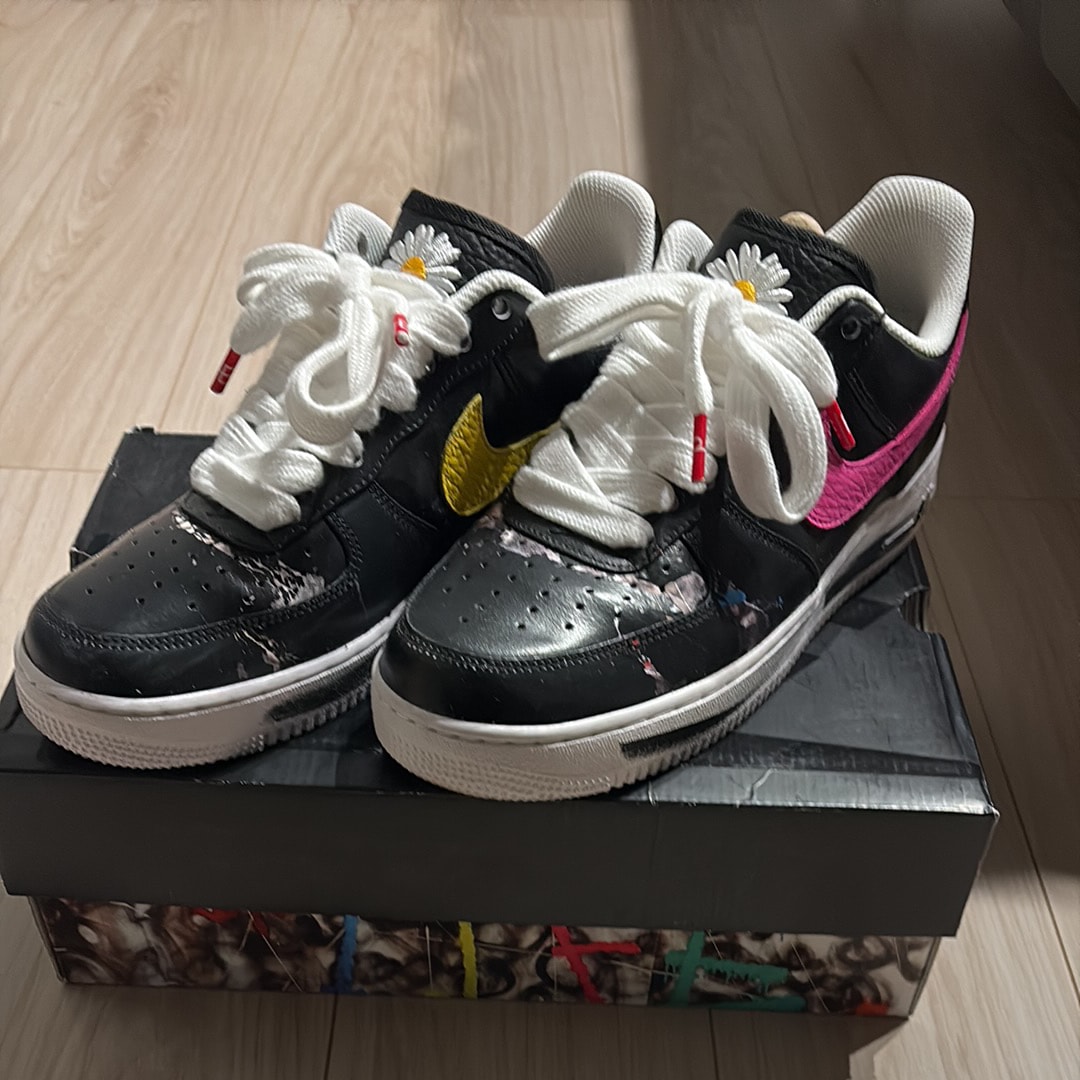 ピースマイナスワン × ナイキ エアフォース1 ロー '07 パラノイズ3.0 "ブラック アンド マルチカラー" / ジードラゴン