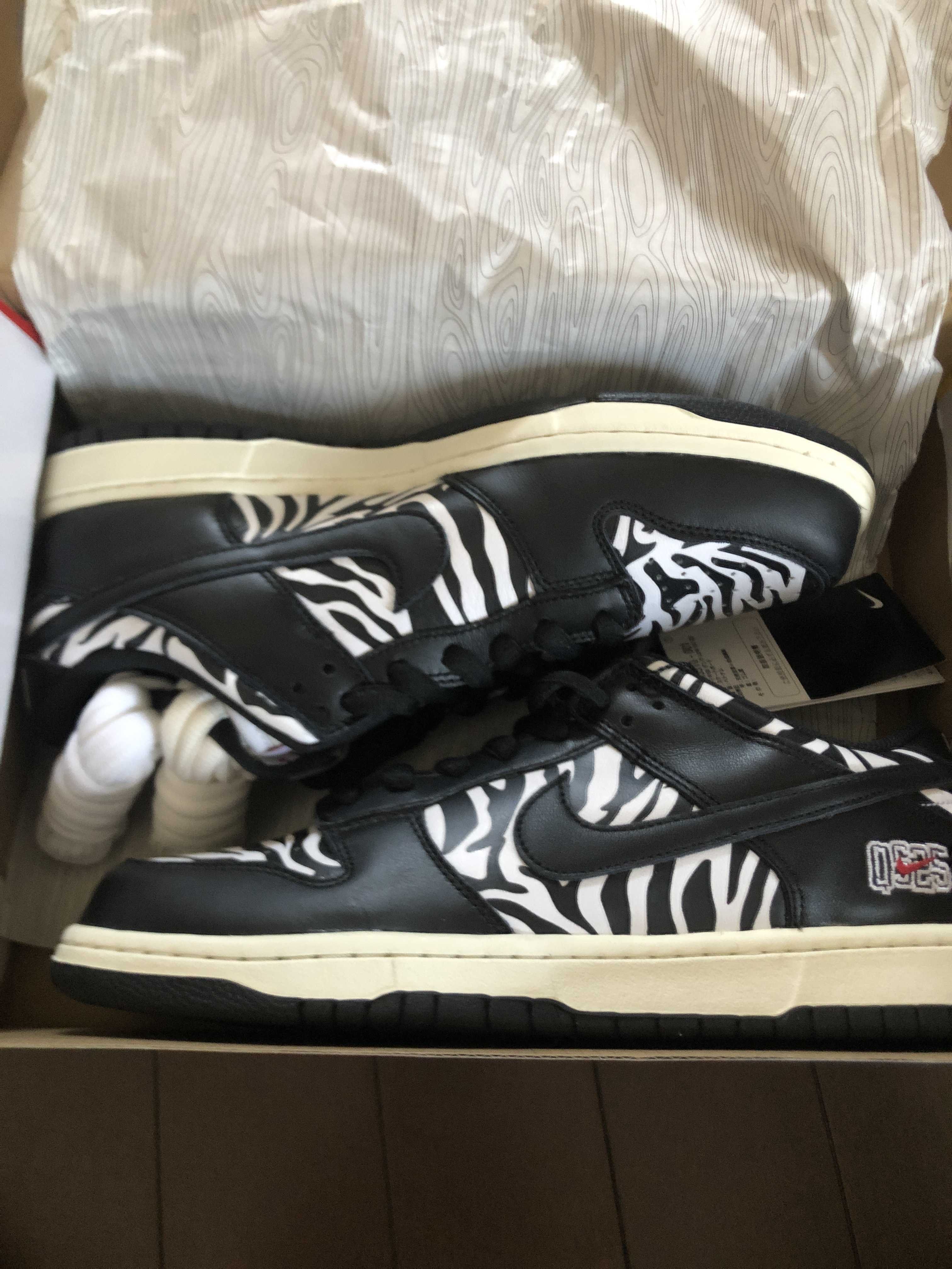 Quartersnacks × Nike SB Dunk Low "Zebra Cake/Safari"