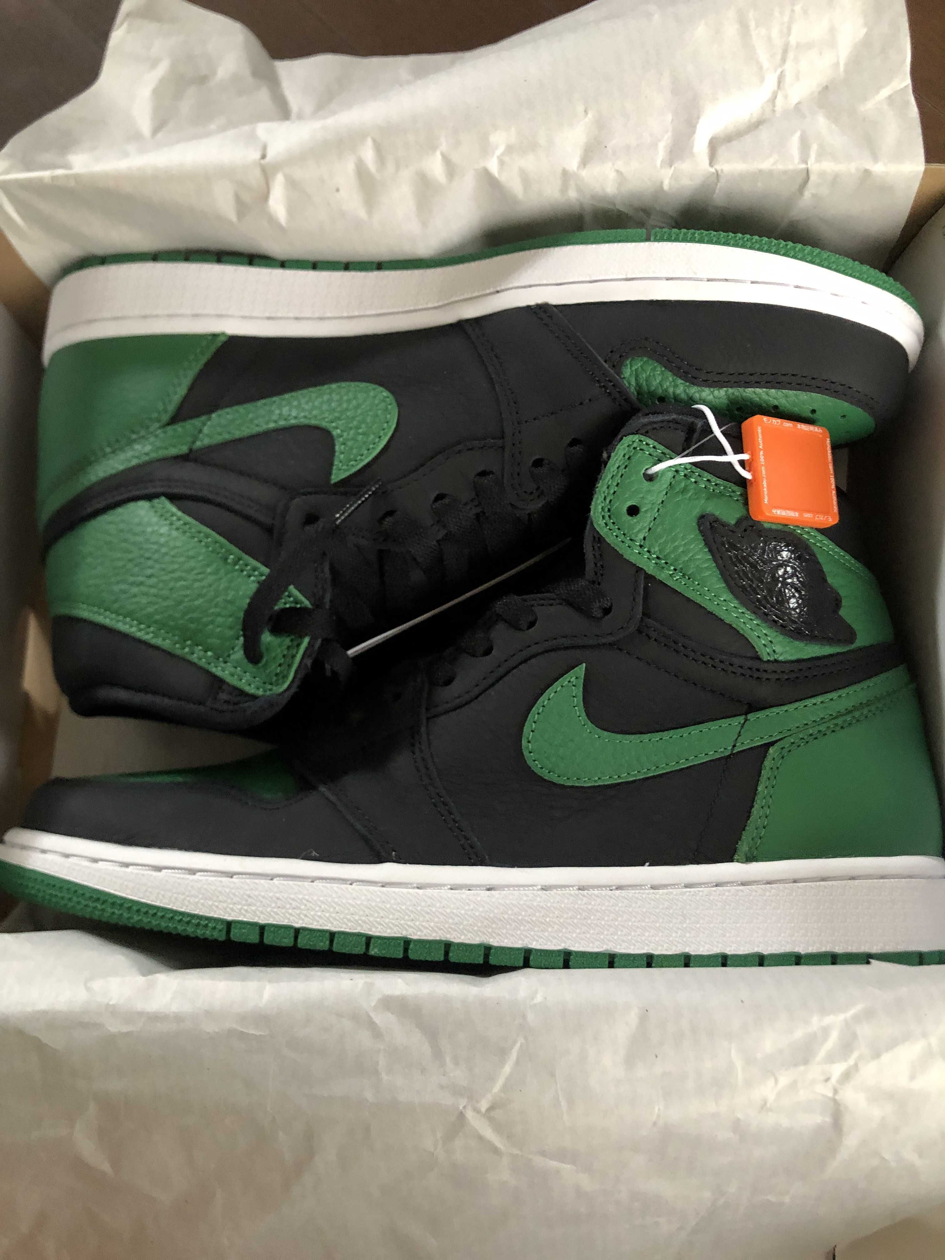 Nike Air Jordan 1 Retro High OG "Black/Pine Green" (2020)      