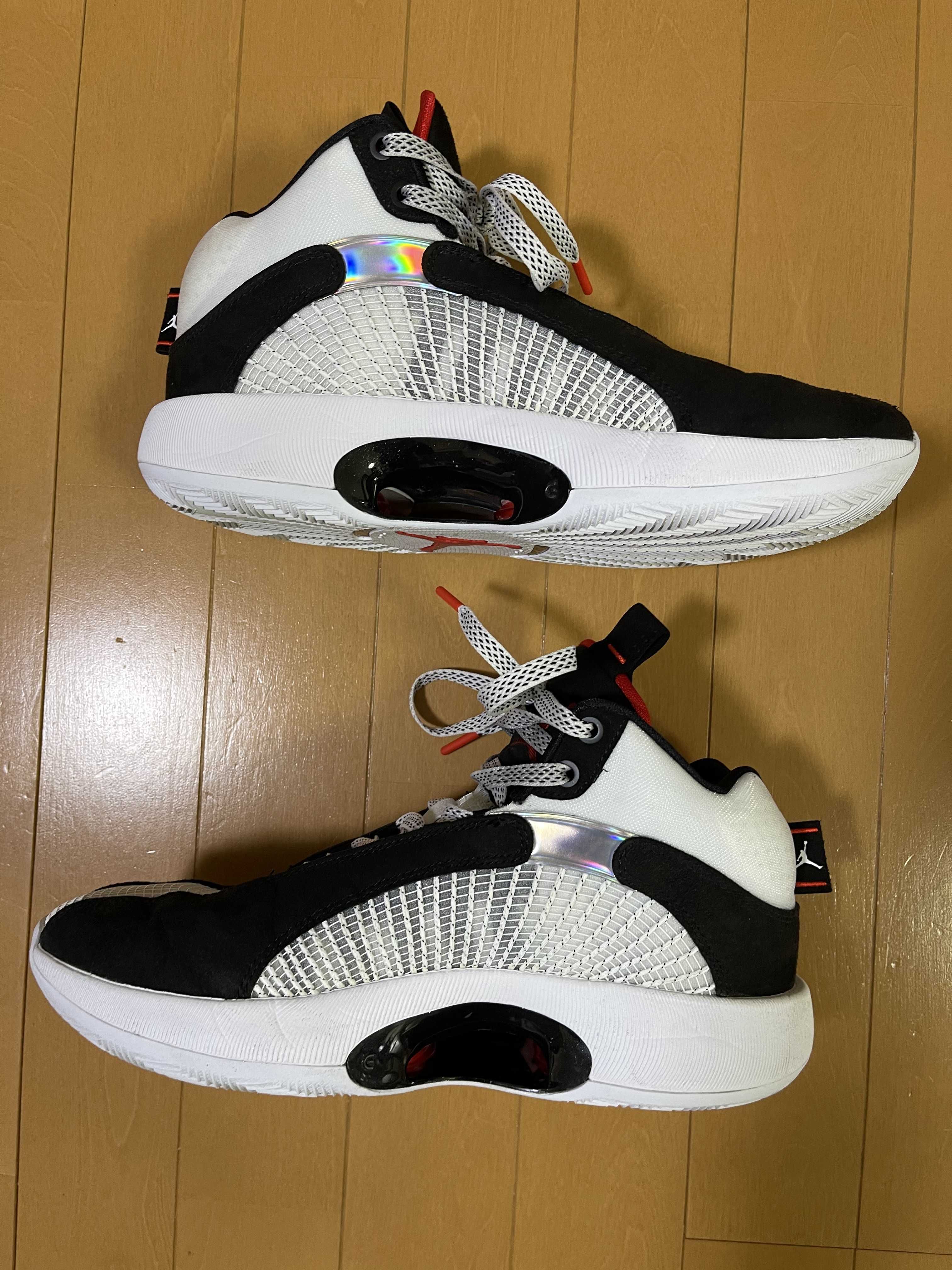 Nike Air Jordan 35 DNA "White/Gym Red/Black" (White Sole)