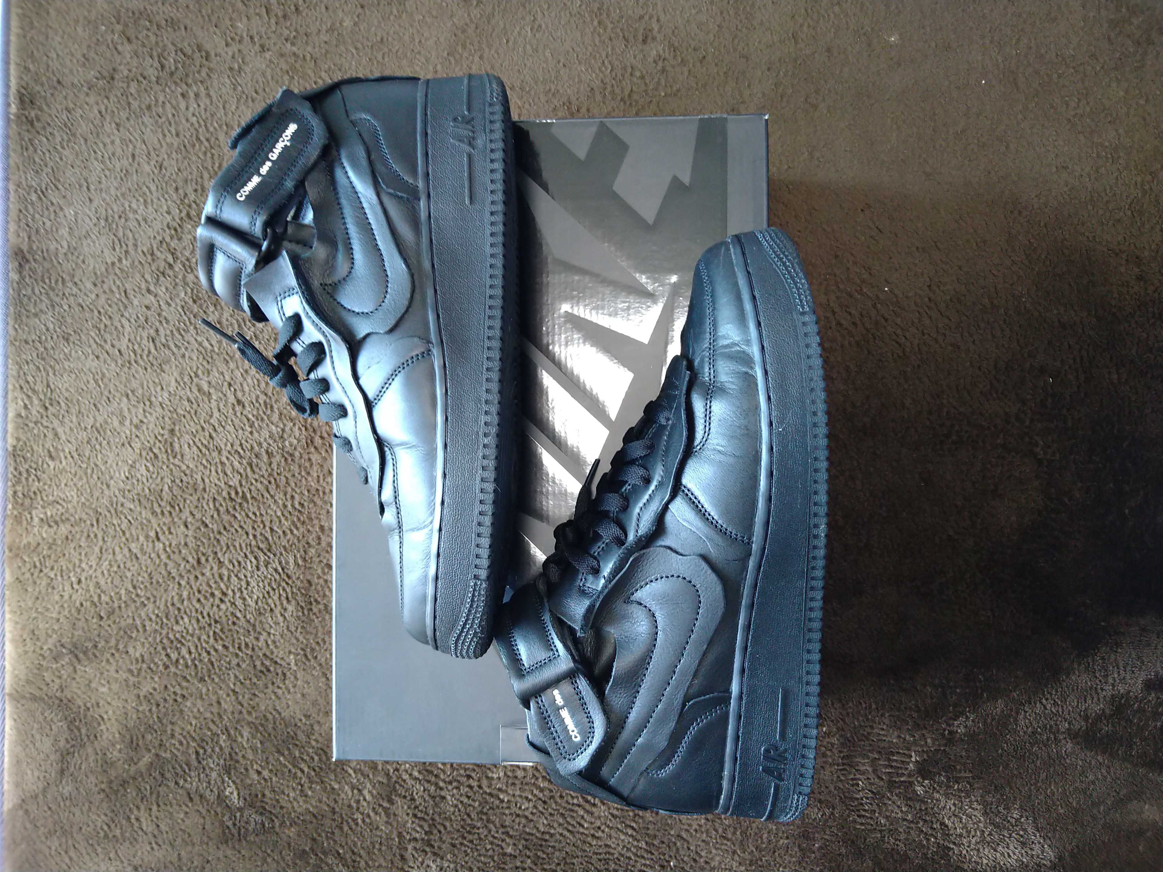 COMME des GARCONS × NIKE AIR FORCE 1 MID "BLACK"