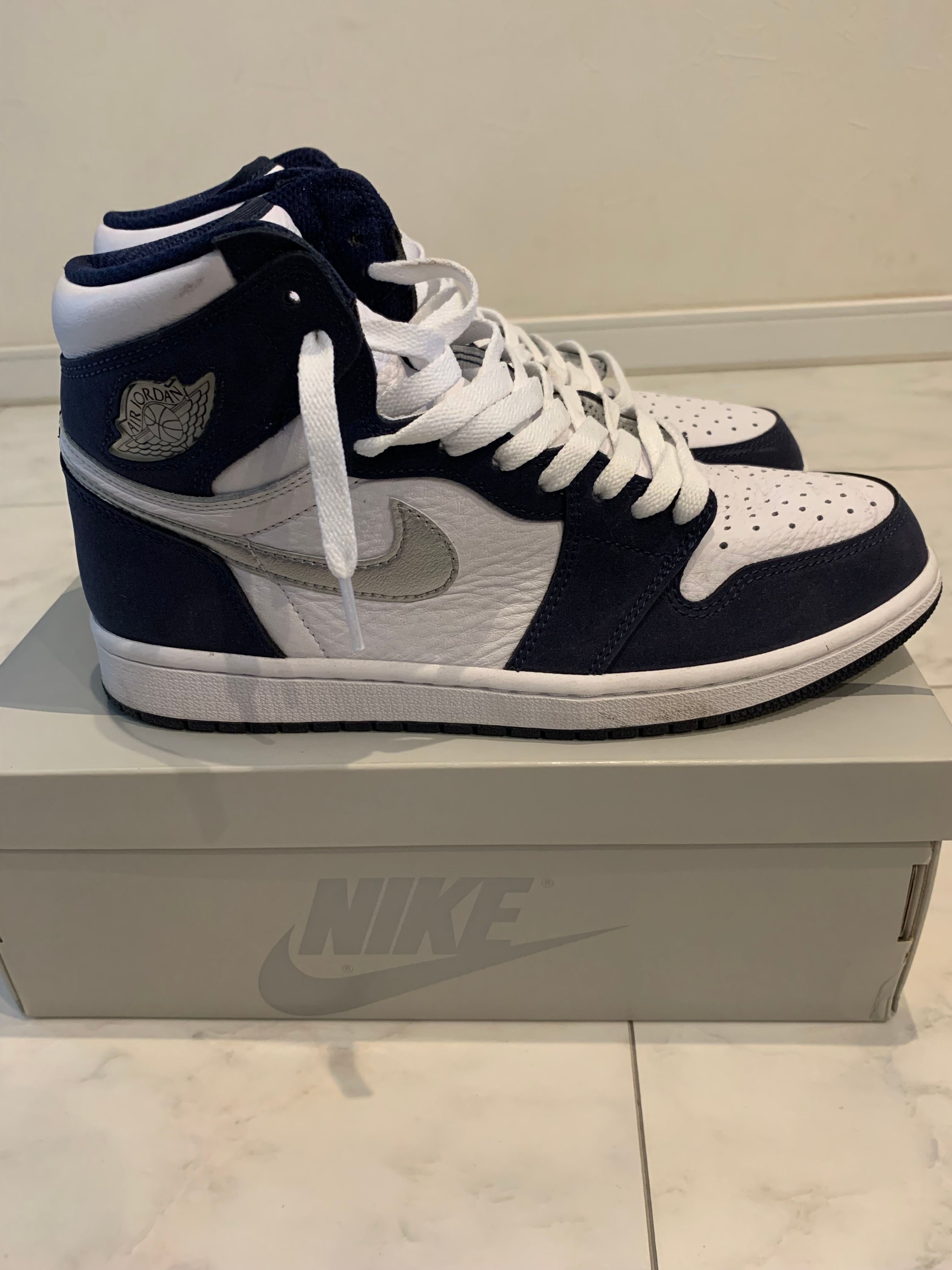 Nike Air Jordan 1 High OG CO.JP "White/Midnight Navy" (2020)(ブリーフケースなし)