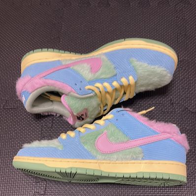 VERDY × Nike SB Dunk Low Pro QS "Visty/Blue Gaze and Enamel Green"