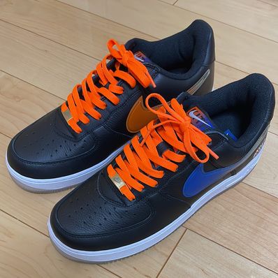 KITH × Nike Air Force 1 Low New York Knicks "Black/Brilliant Orange/Rush/Brilliant White"