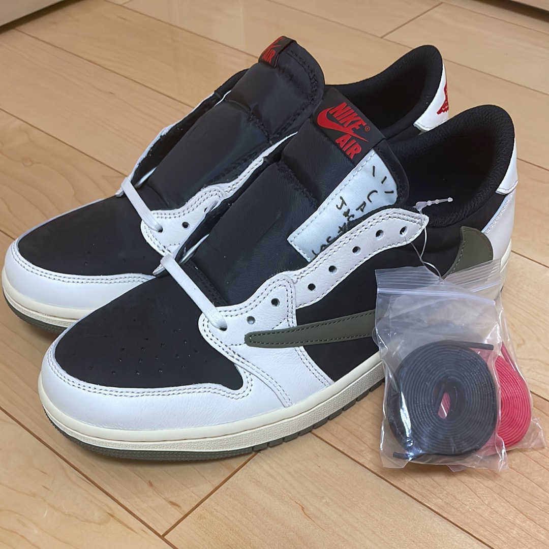 Travis Scott × Nike Women's Air Jordan 1 Low OG "Medium Olive"