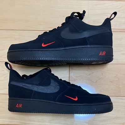 Nike Air Force 1 Low "Black Crimson"