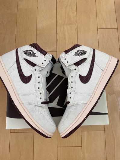 A Ma Maniere × Nike Air Jordan 1 Retro High OG "Sail and Burgundy"