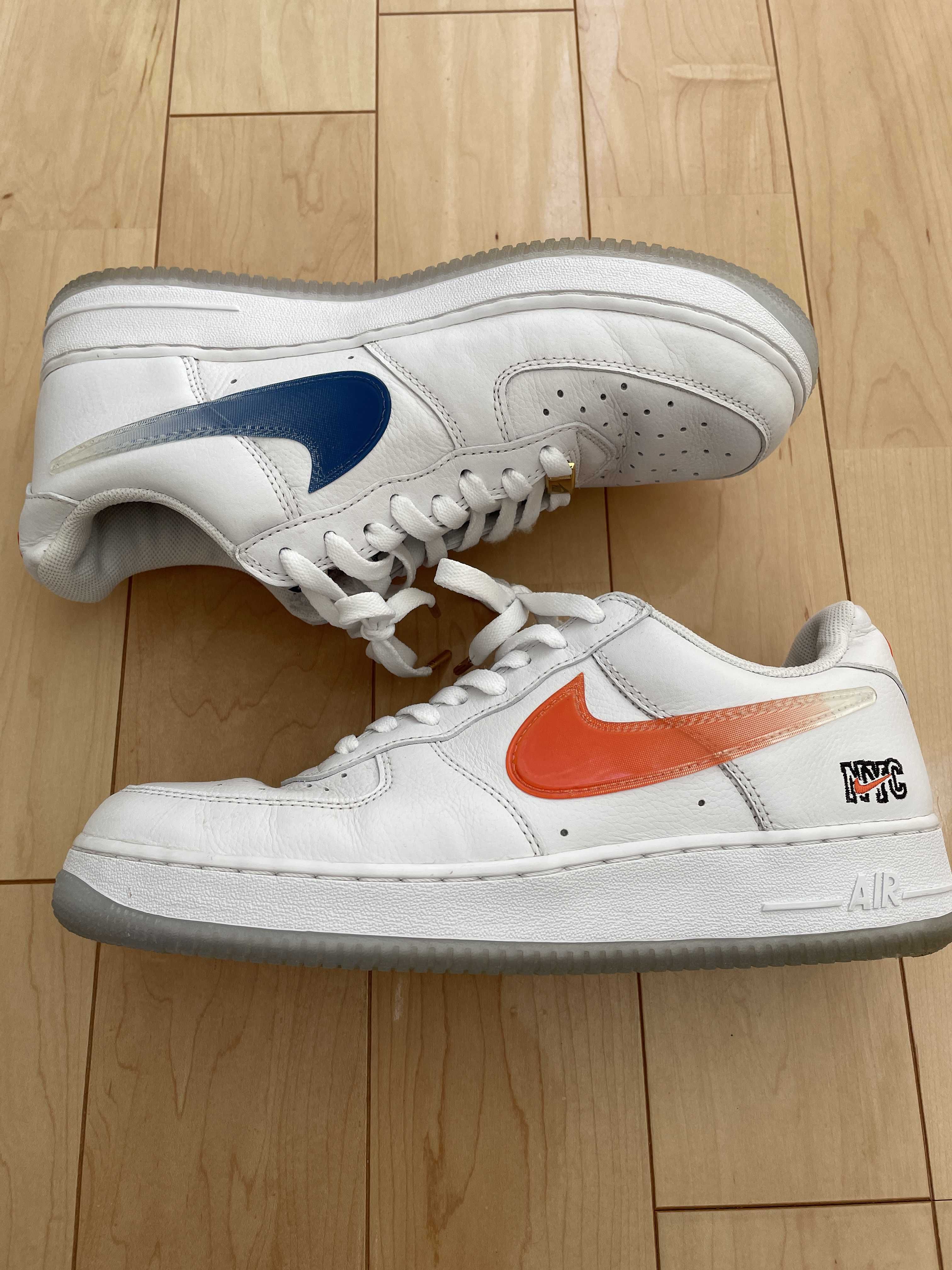 KITH × Nike Air Force 1 Low "White/Rush Blue/White/Brilliant Orange"