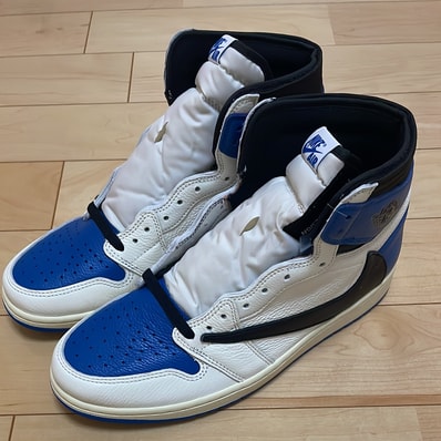 Travis Scott × fragment design × Nike Air Jordan 1 Retro High OG SP "Military Blue"
