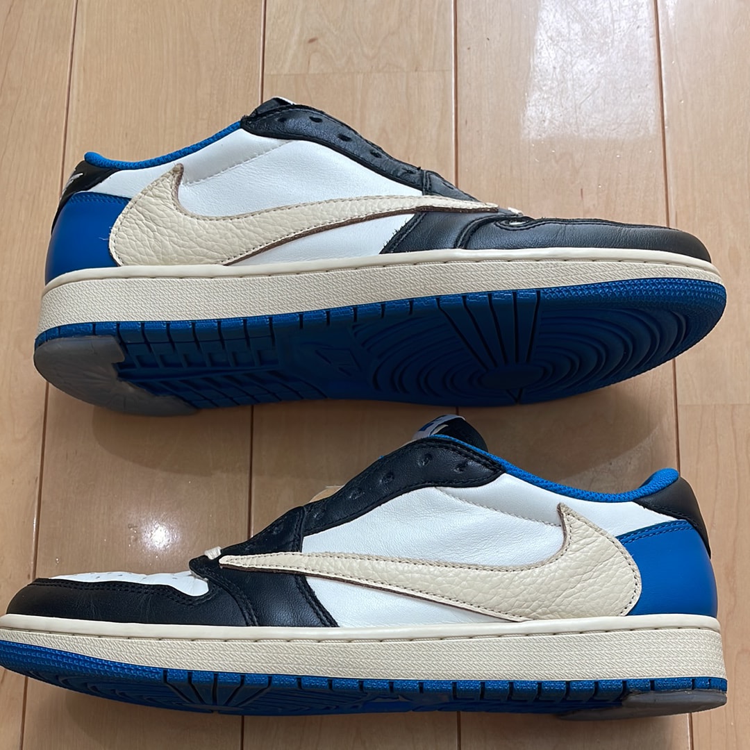 Travis Scott × fragment design × Nike Air Jordan 1 Low OG SP "Military Blue"